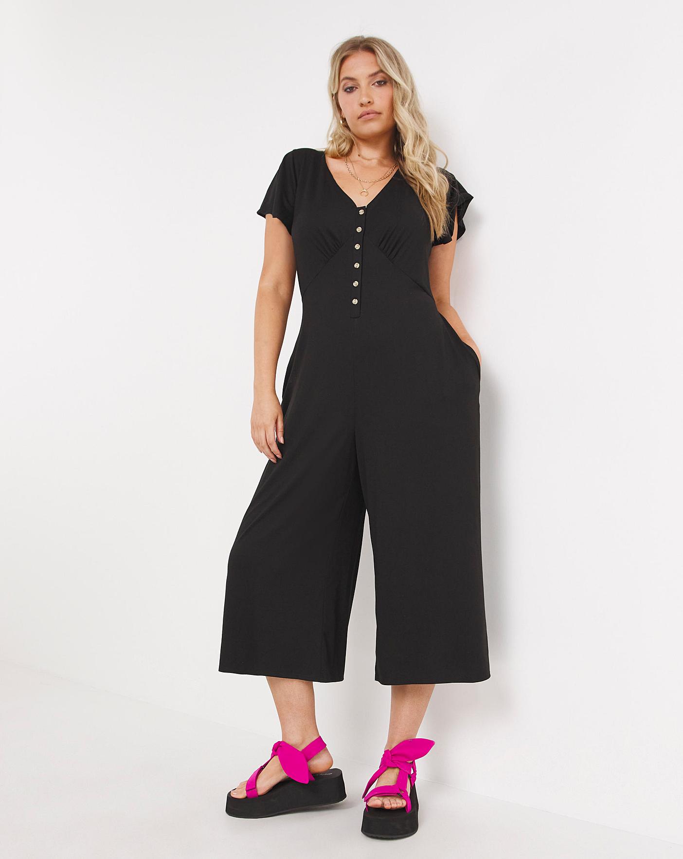 Jumpsuit in cheap black colour