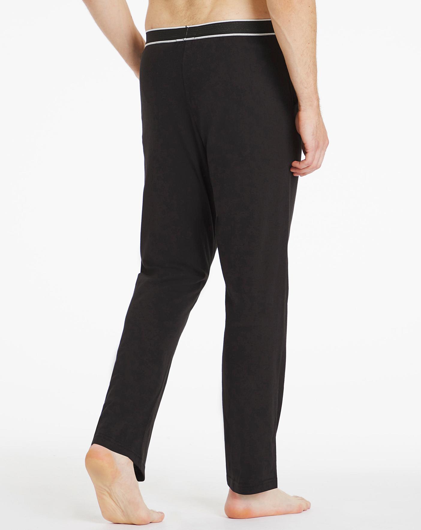 Twin Pack Elastic Waist Lounge Pants Premier Man