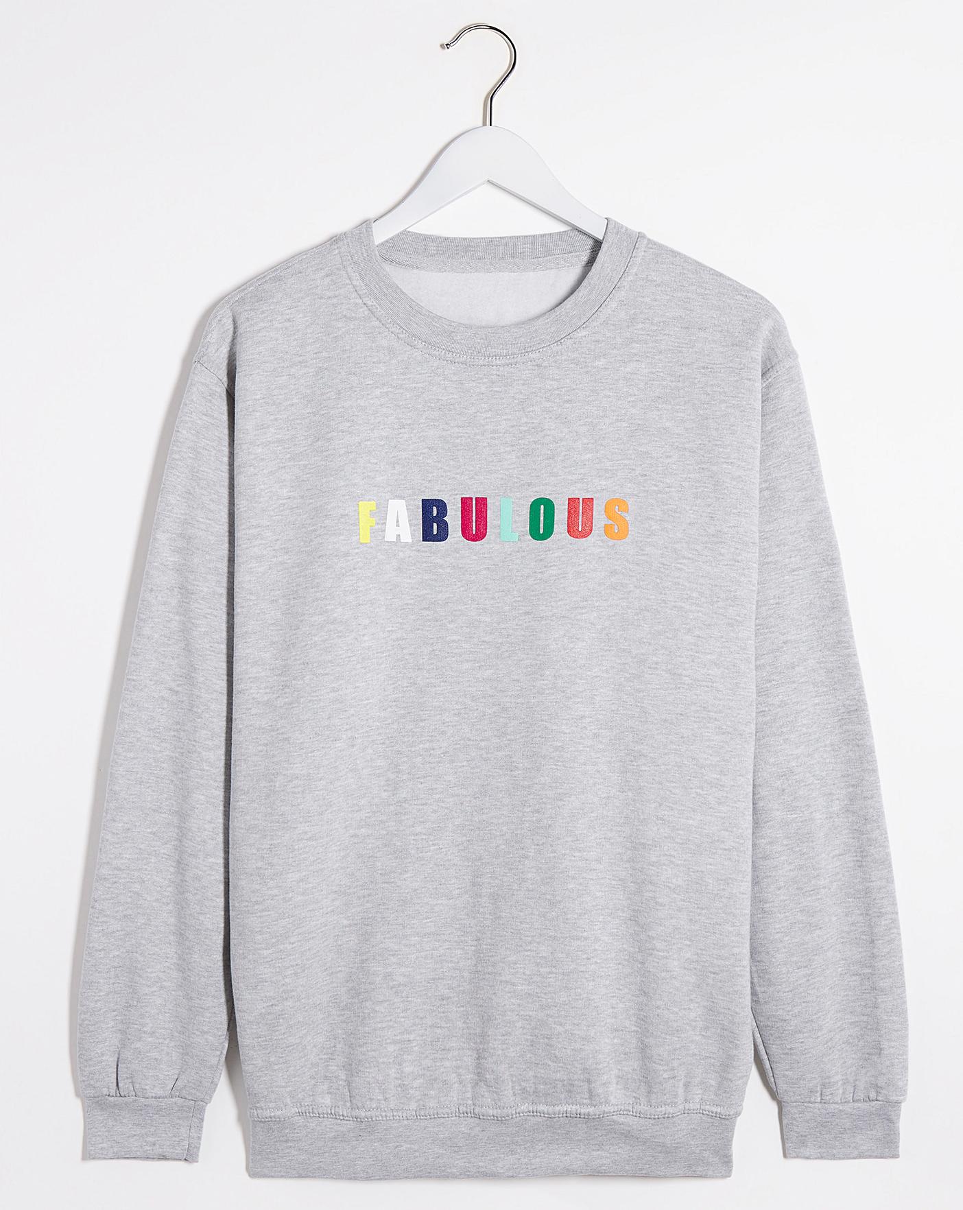 slogan sweatshirt