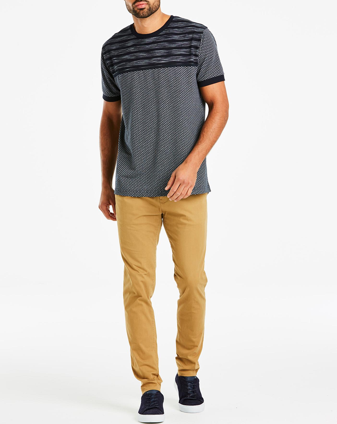 Jacamo Premium Textured TShirt Long Jacamo