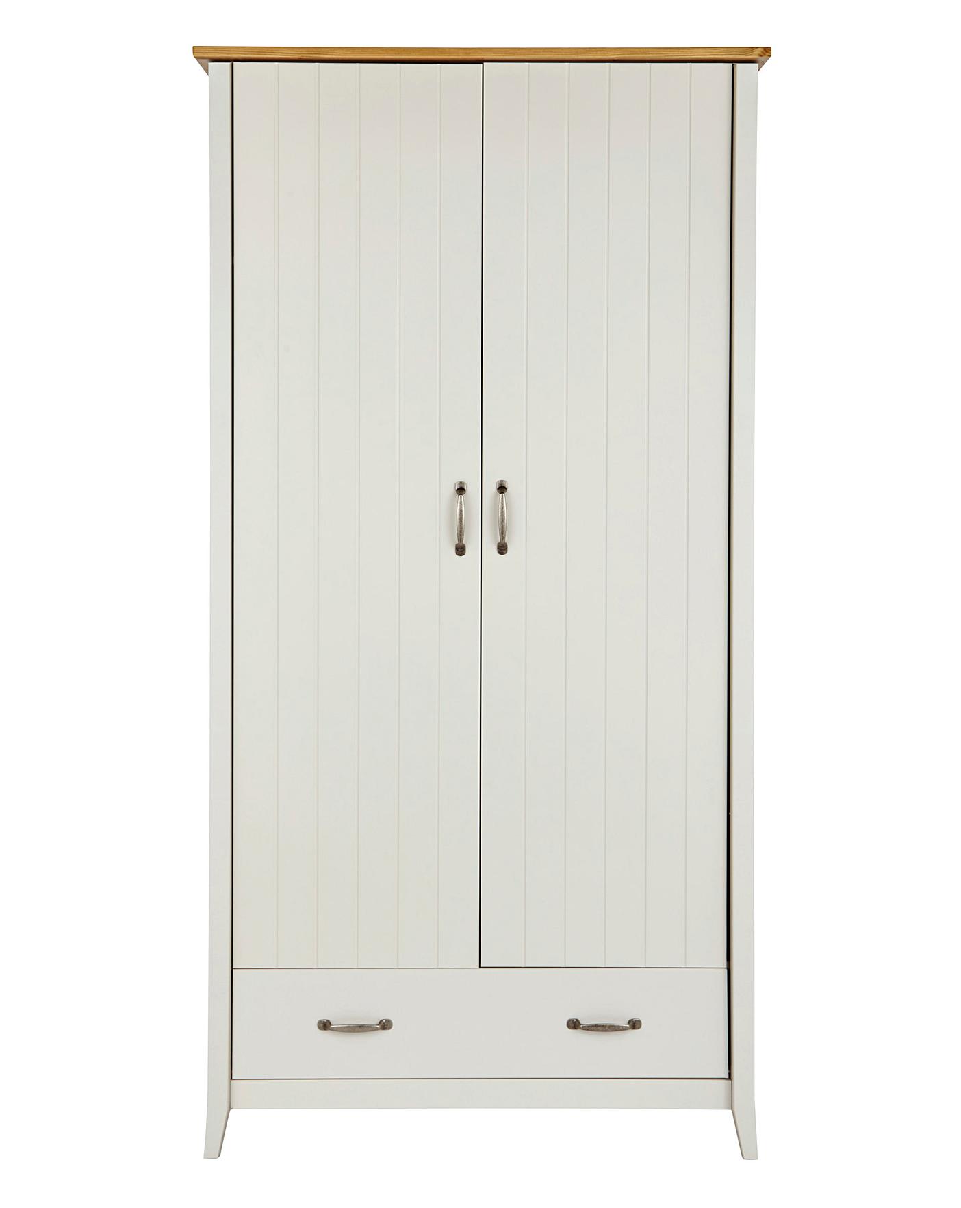 Somerset 2 Door 1 Drawer Wardrobe Home Essentials