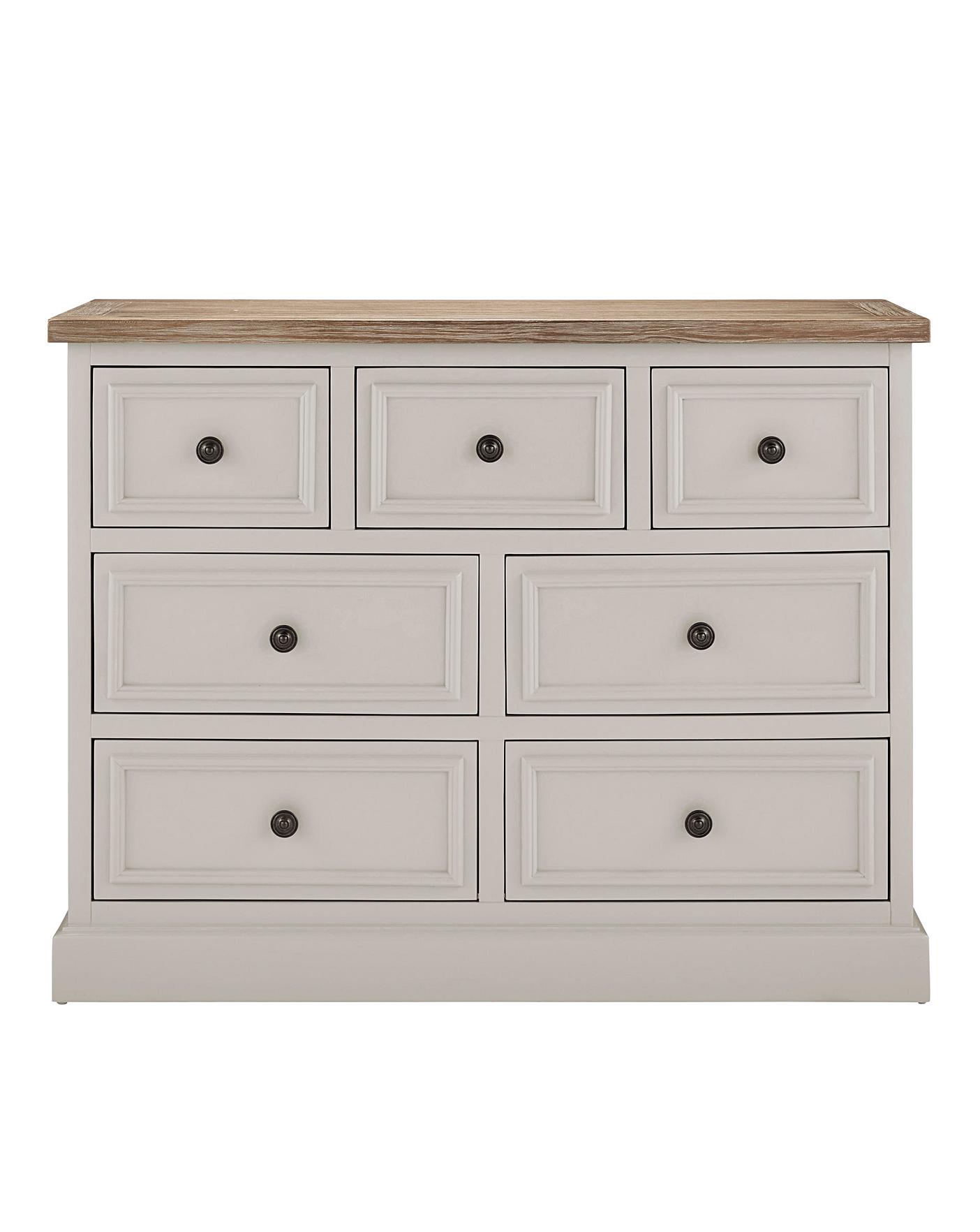 Ashdawn Assembled 3 Over 4 Drawer Chest Jacamo