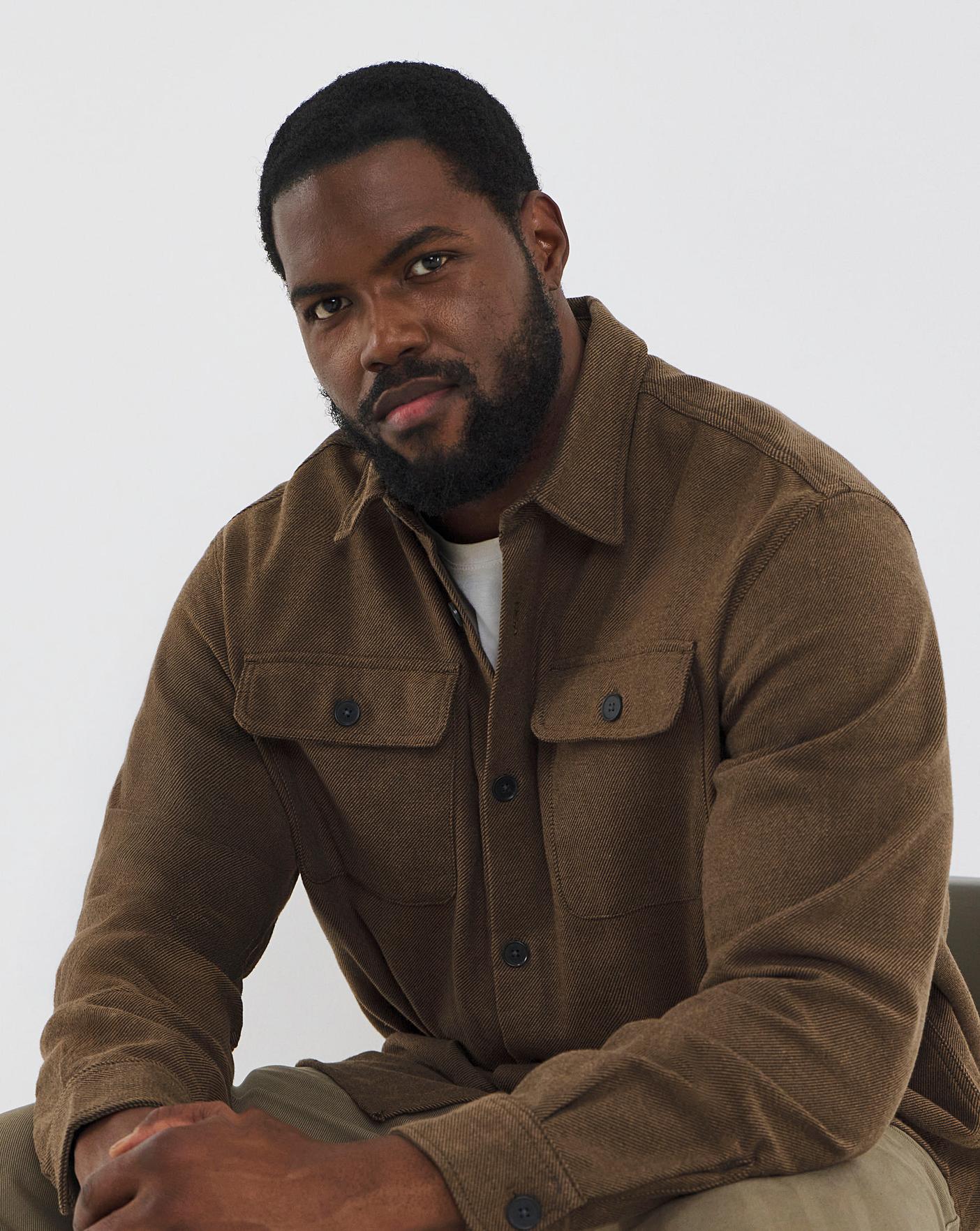 Jack Jones Hombre Jack & Jones Premium Overshirt In Brown - Part Of A Set Ropa Casual Hombre