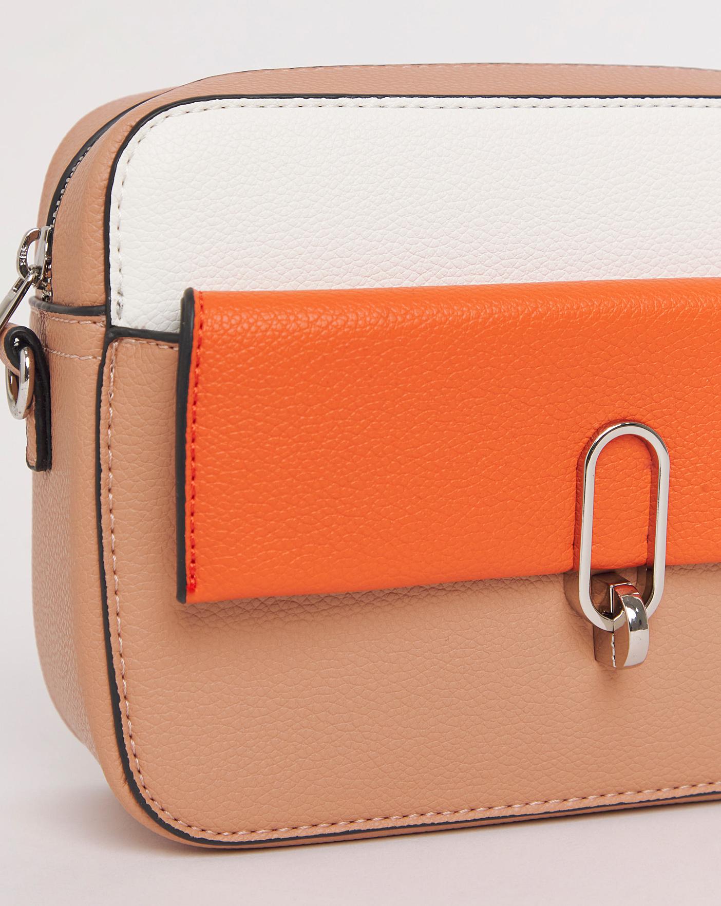 Colour Block Classic Buckle Camera Bag Fashion World