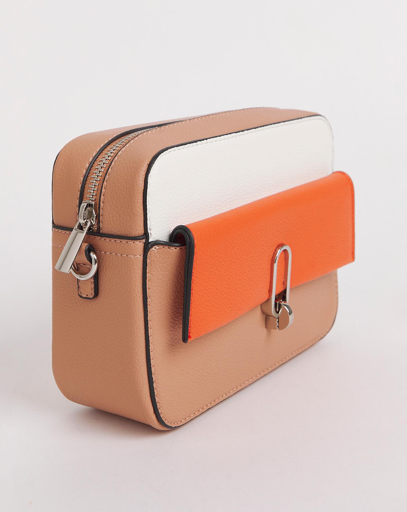 Colour Block Classic Buckle Camera Bag Fashion World