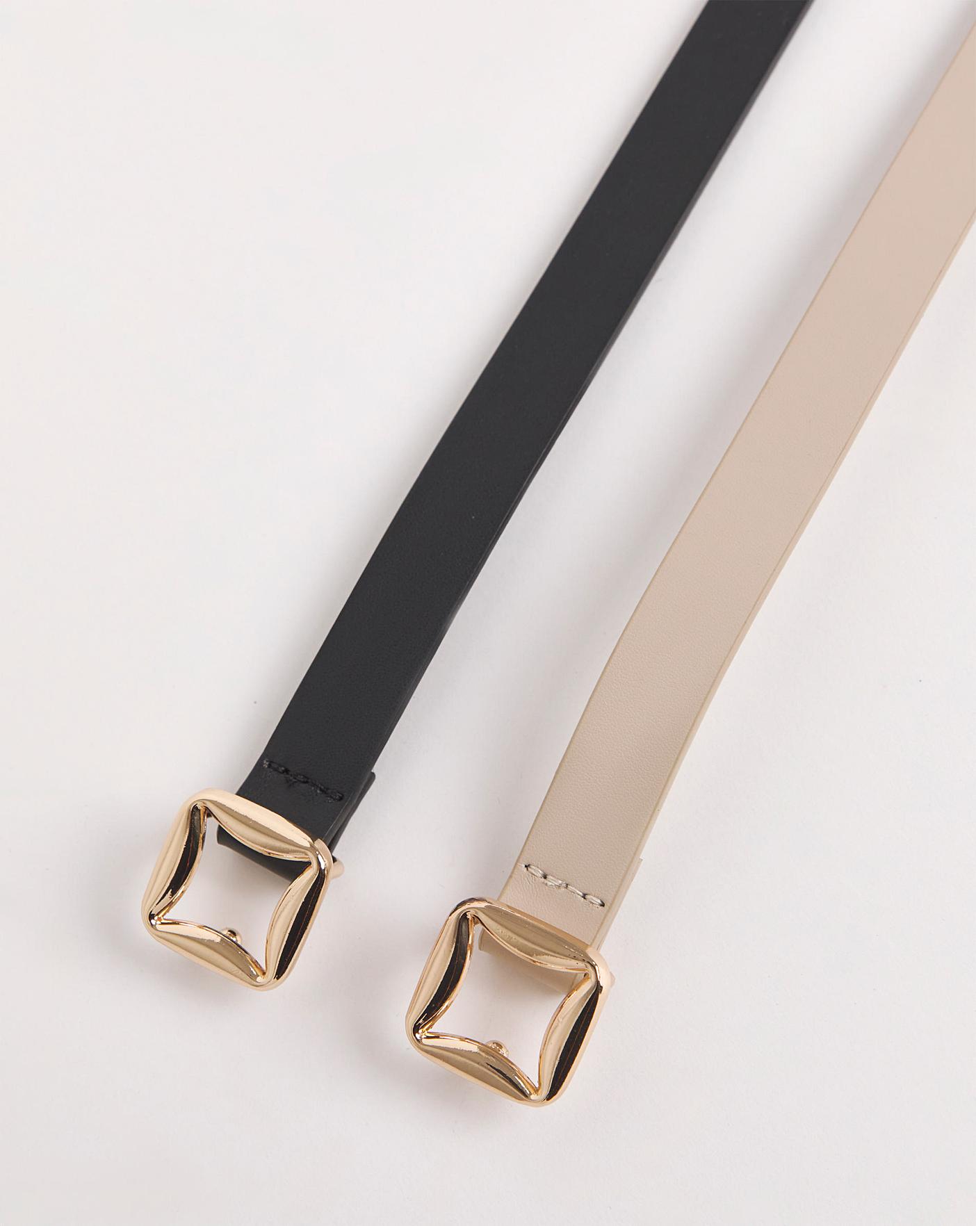 Metallic belt outlet womens