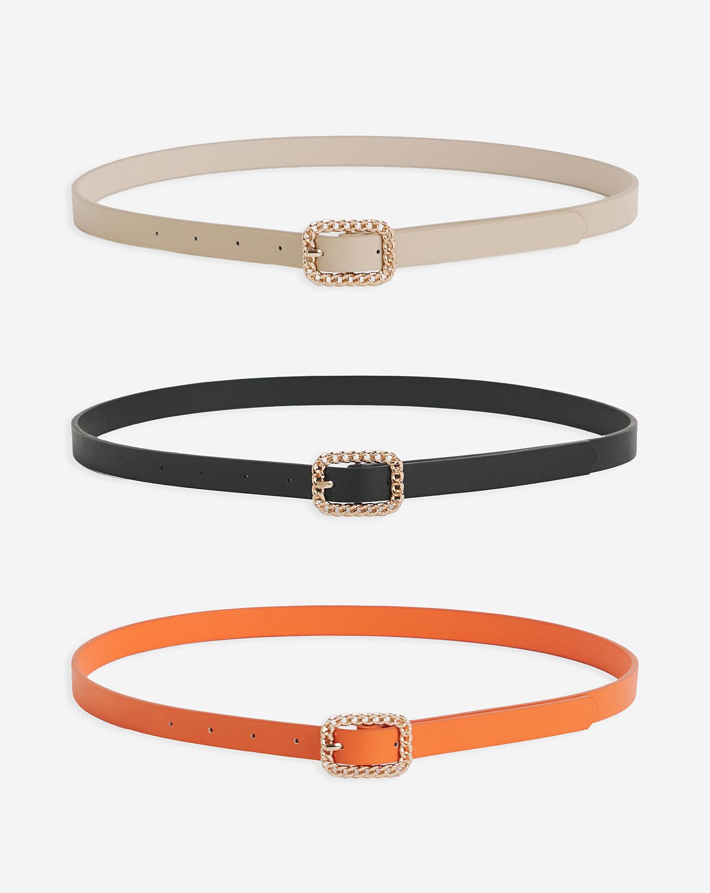 3 Pack Skinny Belts Oxendales