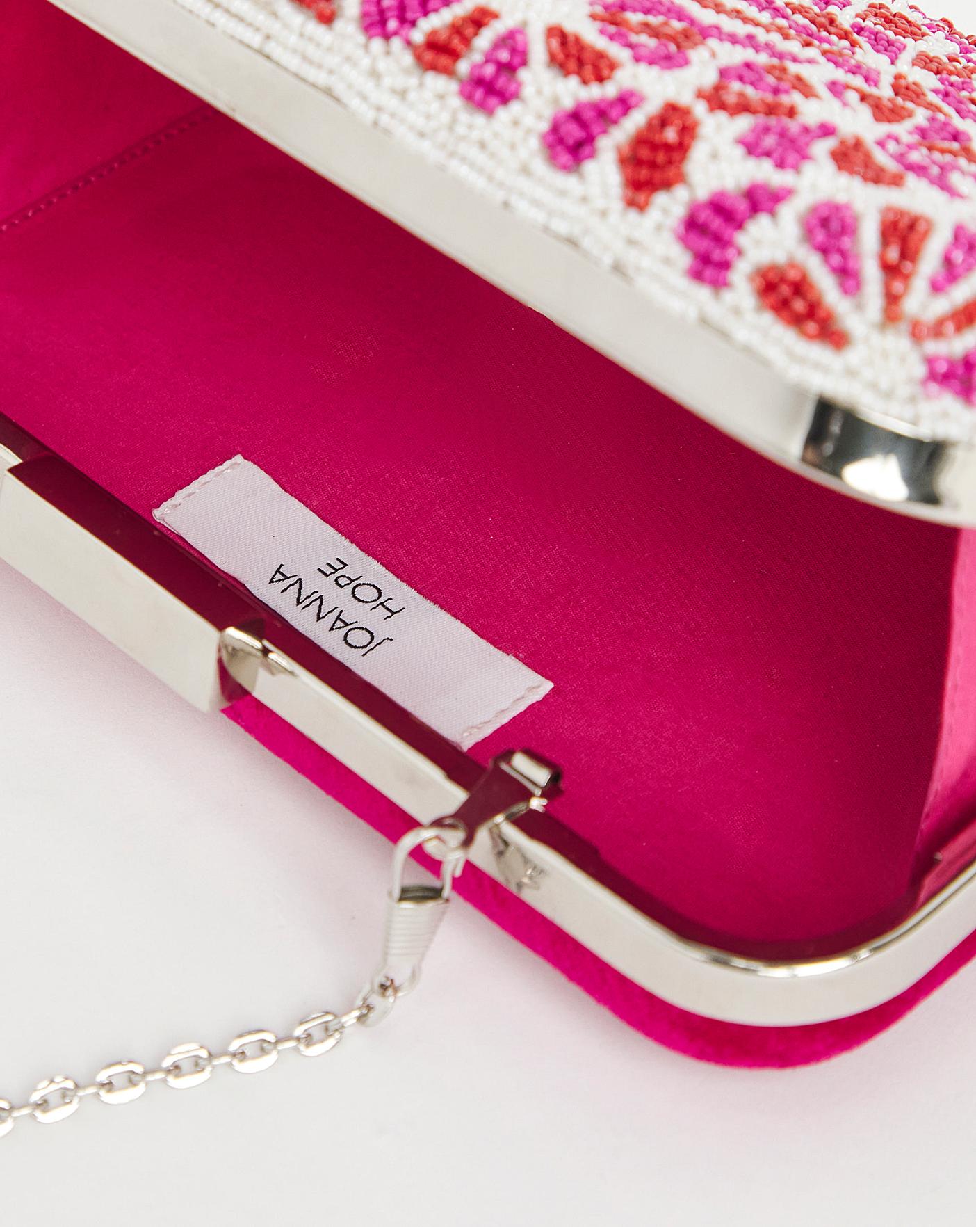 Multi coloured clutch bag hotsell