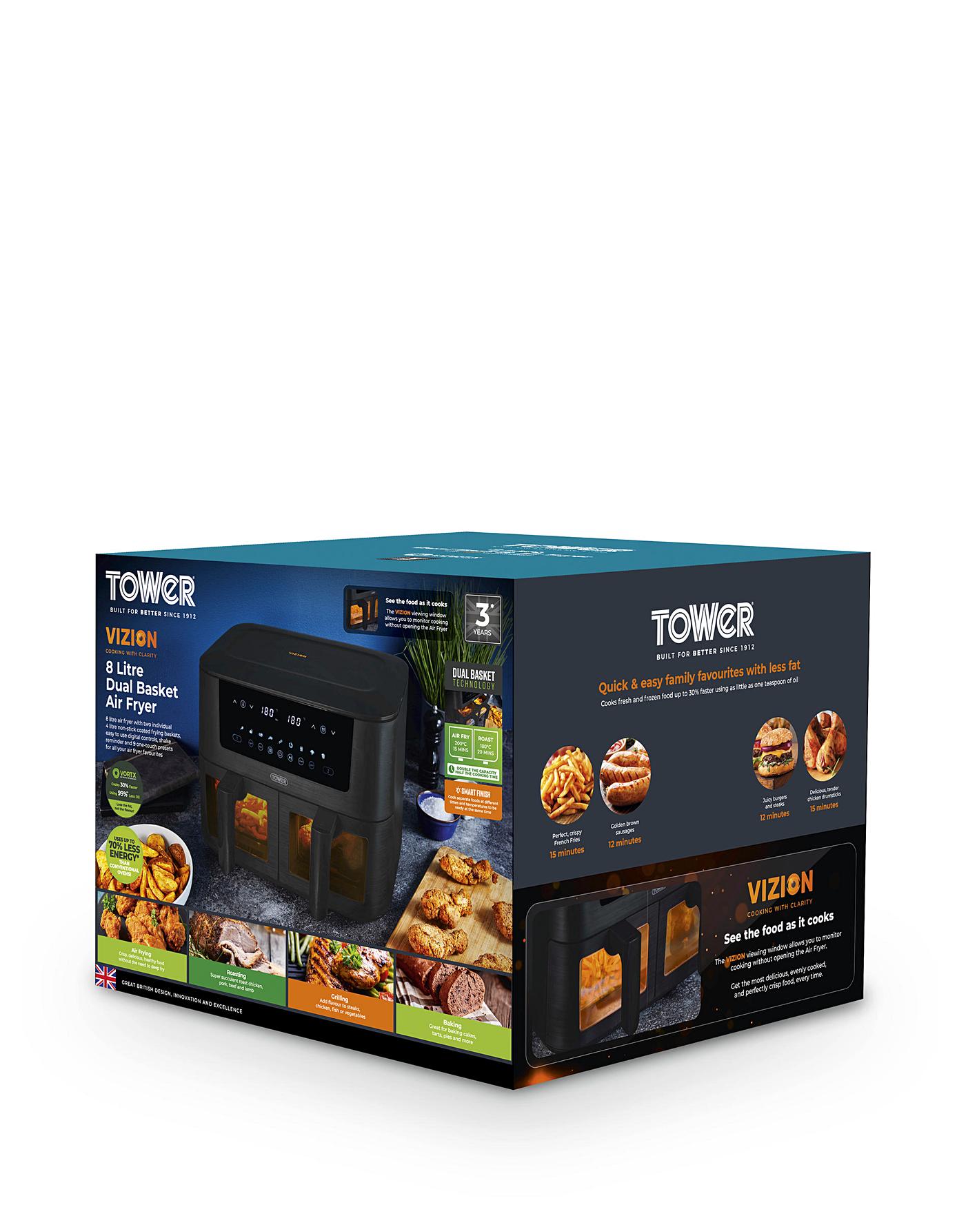 Tower T17151 Vortx Vizion 8L Air Fryer | J D Williams