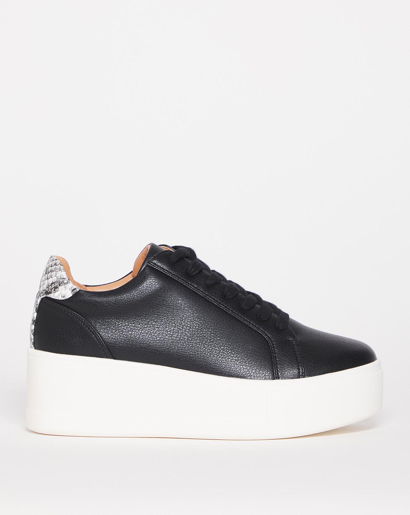 JD Williams - Wide Fit Leather Trainers - Wide Fit Boutique