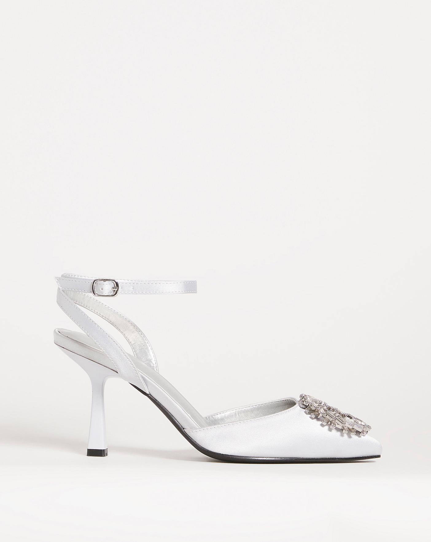 Yours Limited Collection Silver Metallic Platform Heels In Wide E Fit & Extra  Wide Eee Fit - Women's: Amazon.co.uk: Fashion