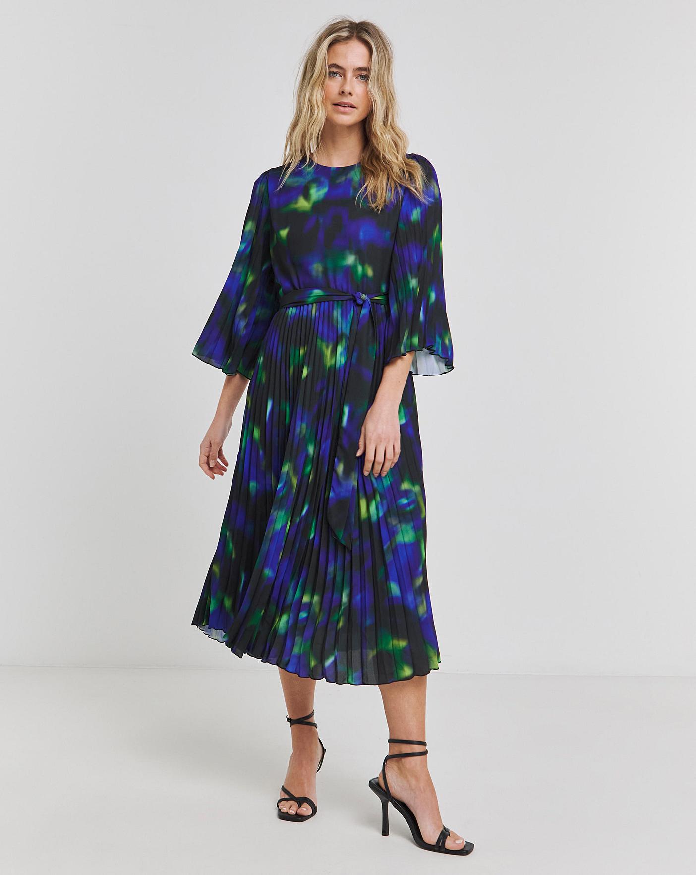 joanna hope midi dresses Joanna Hope Belted Pleat Midi Dress