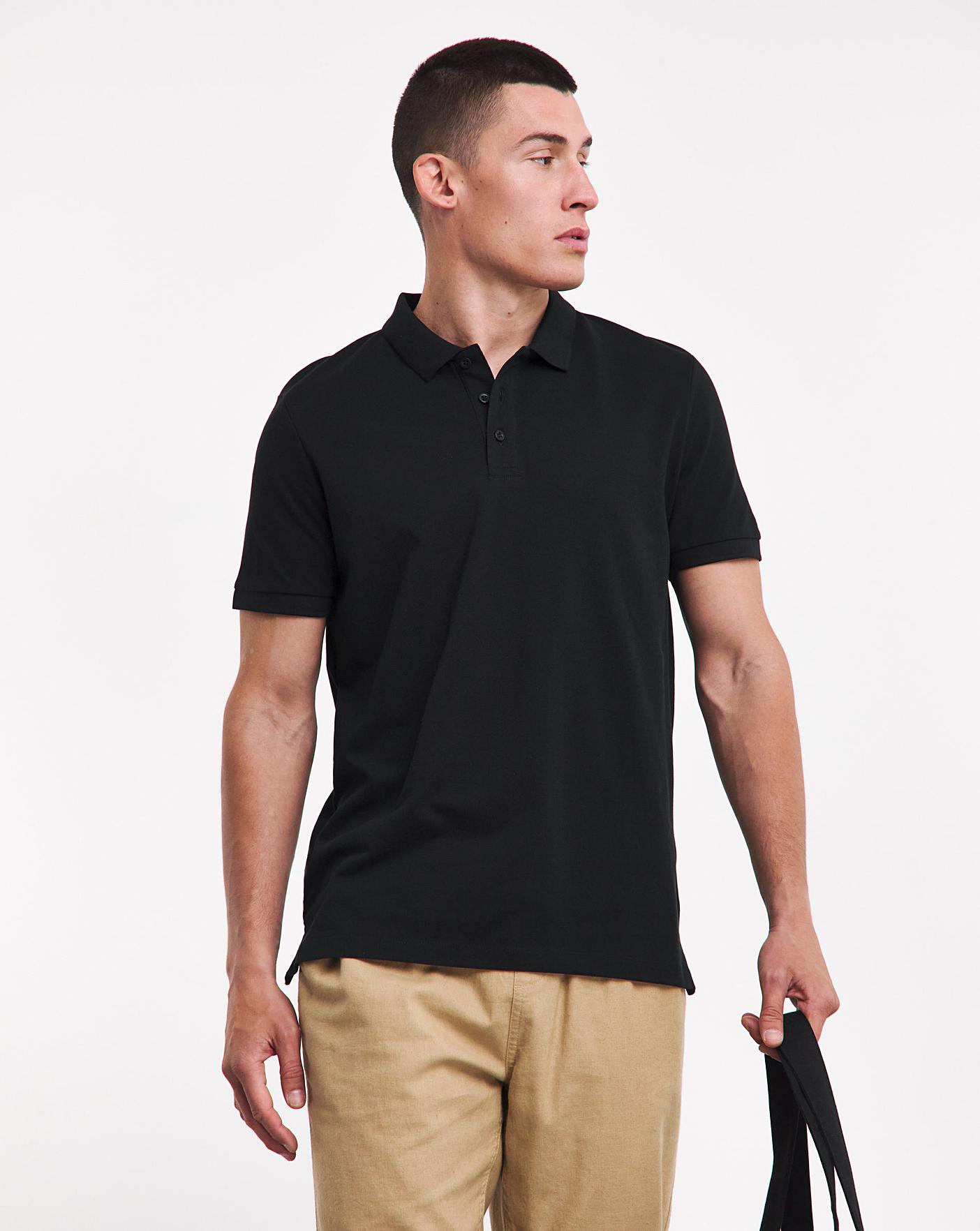 Pure Cotton Pique Polo | J D Williams