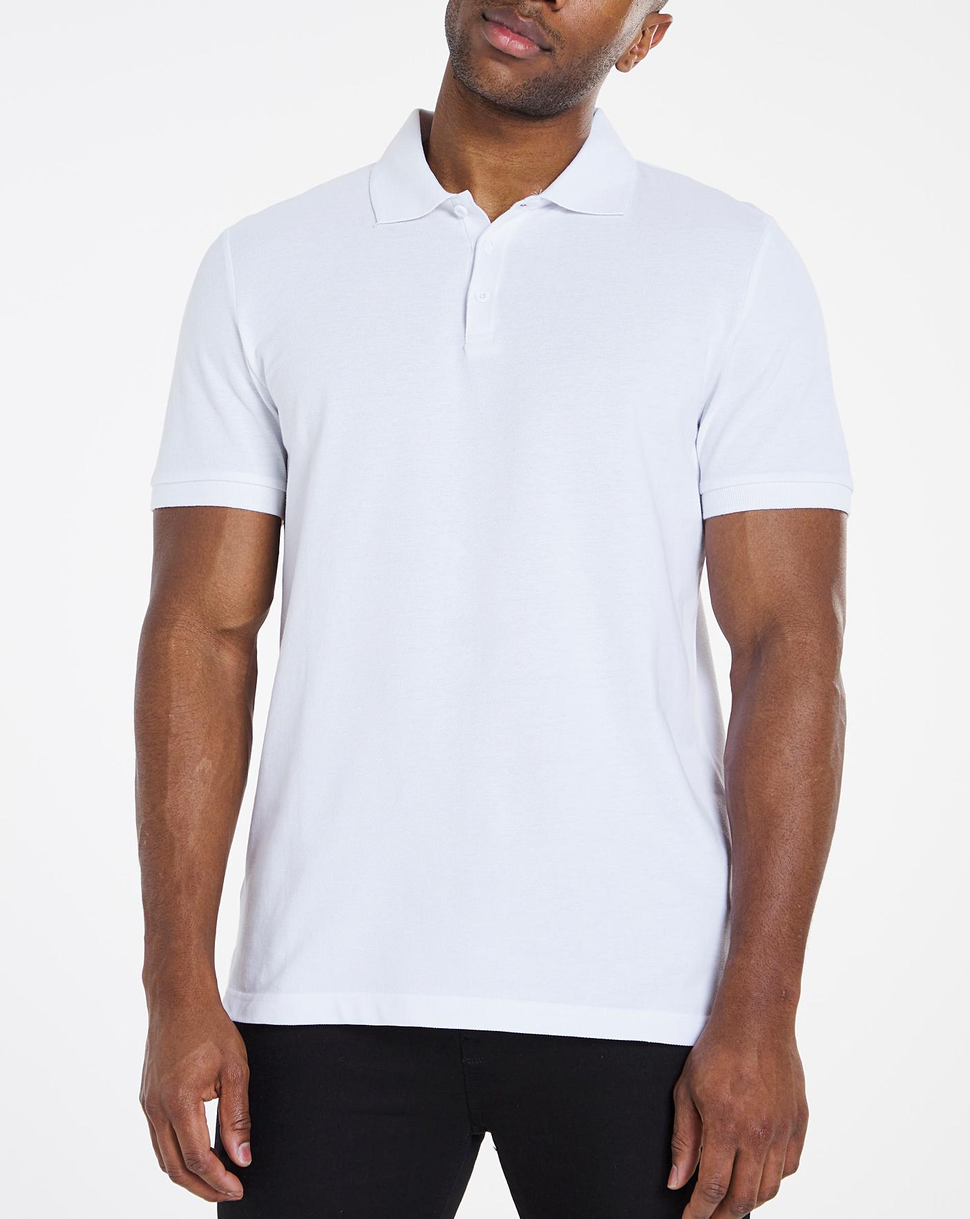 White Pique Polo Long | Premier Man