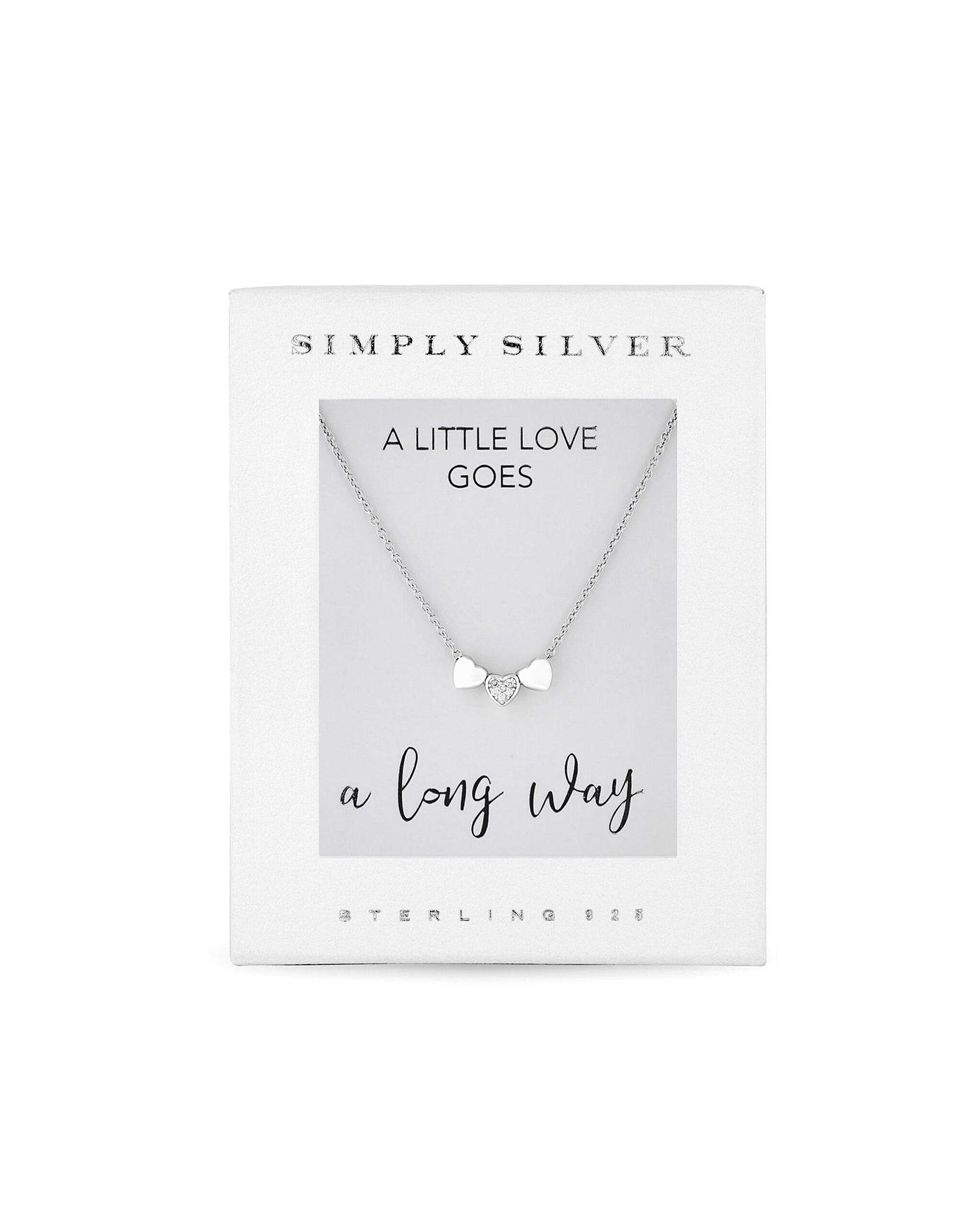 simply silver infinity necklace