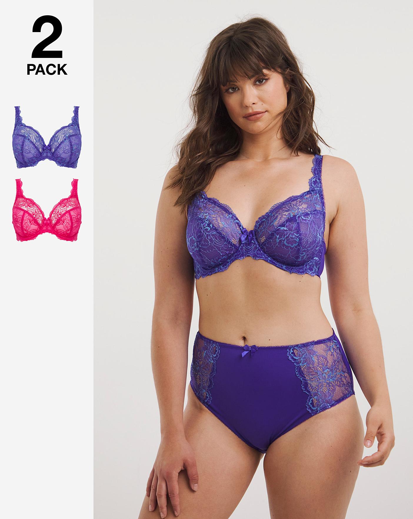 Buy PrettySecrets Purple Lace Underwired Non Padded Everyday