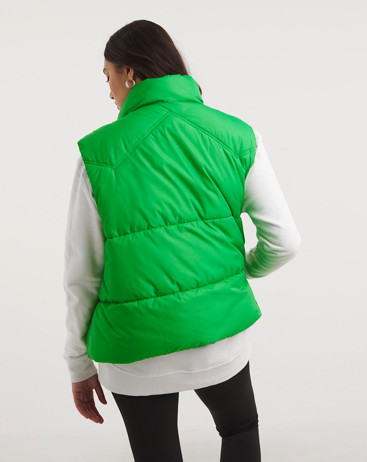 Lime green hotsell puffer vest