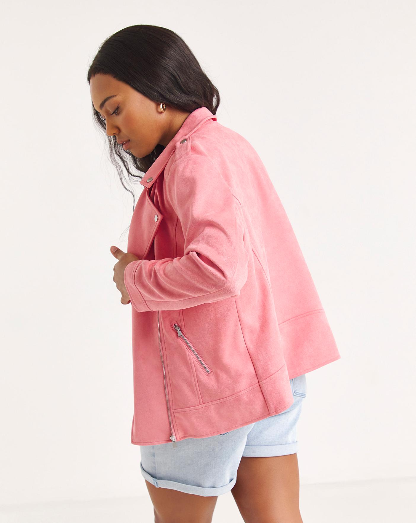 Pink suedette clearance jacket