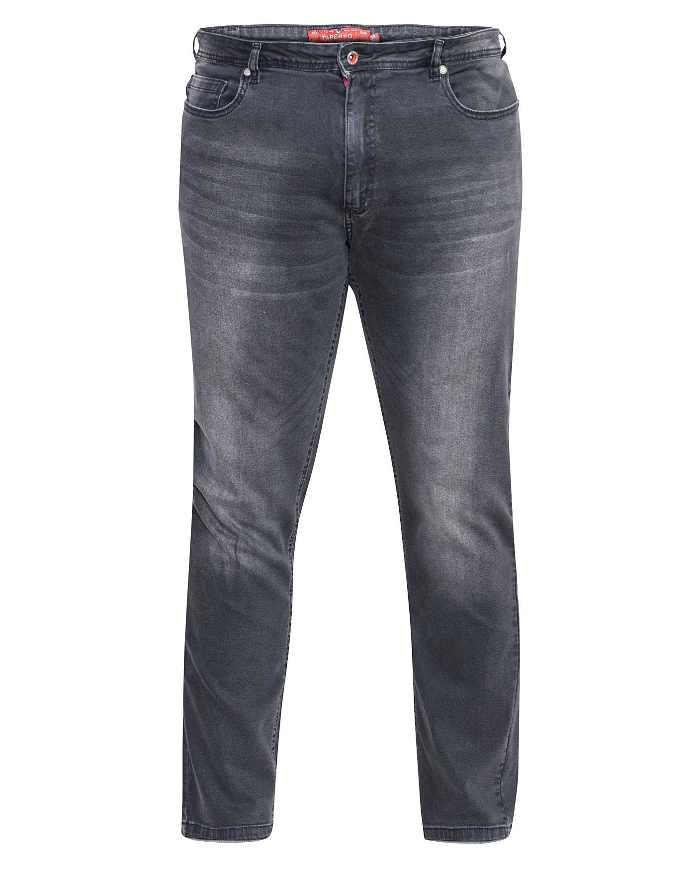 D555 Benson Dk Grey Stretch Jeans | Fashion World