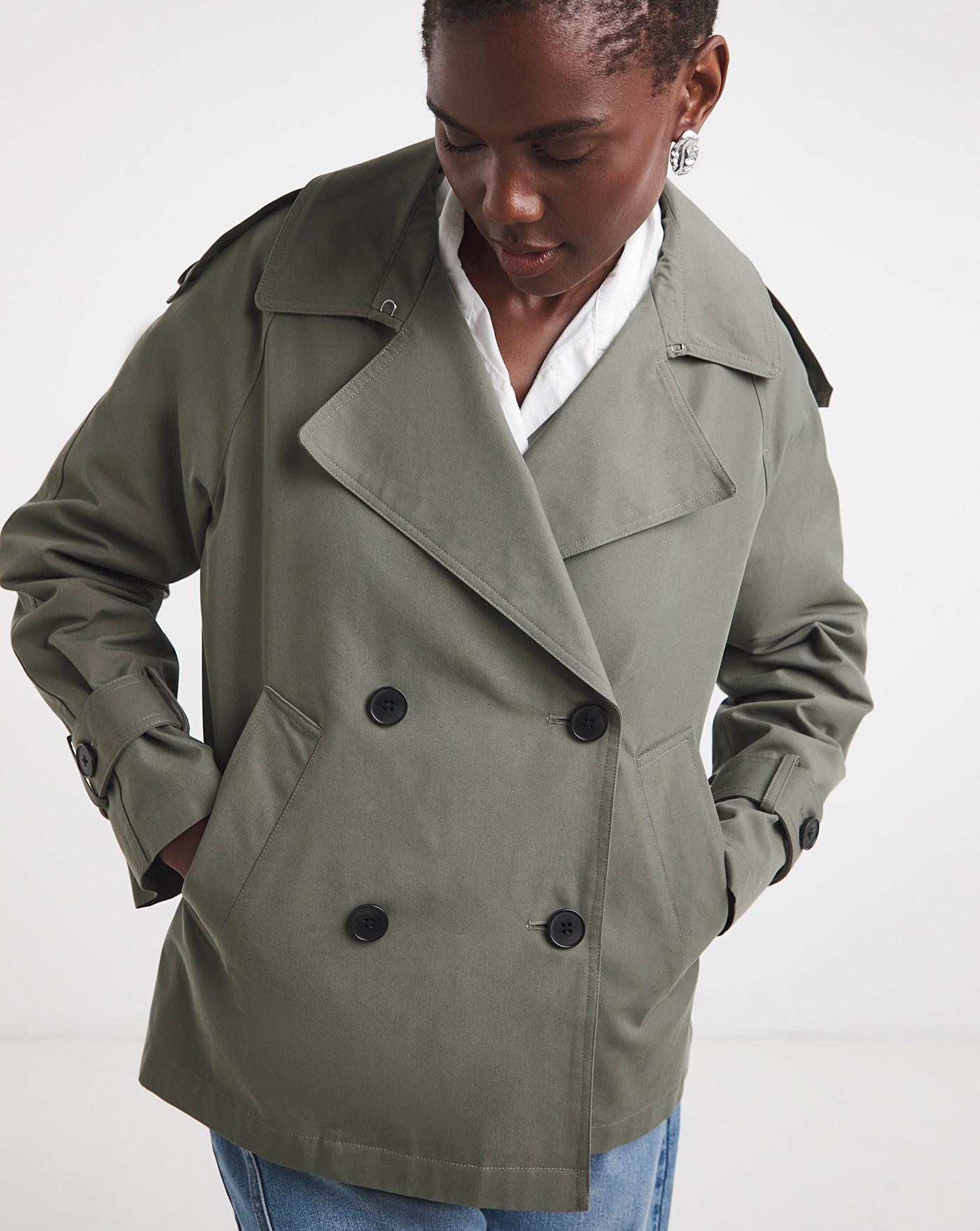 Anthology Khaki Short Trench Coat | Oxendales