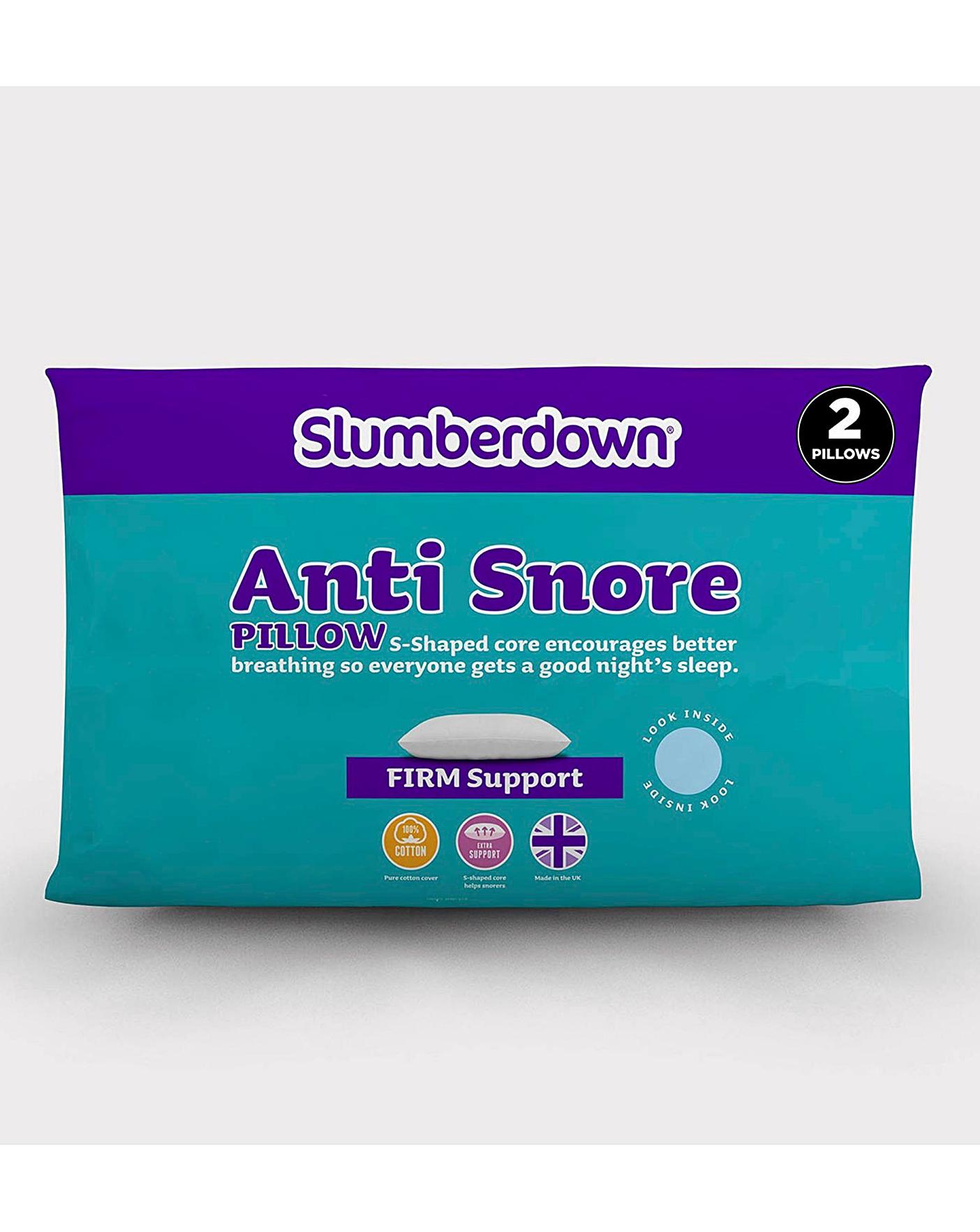 Slumberdown Anti Snore Pillows Pack 2 J D Williams
