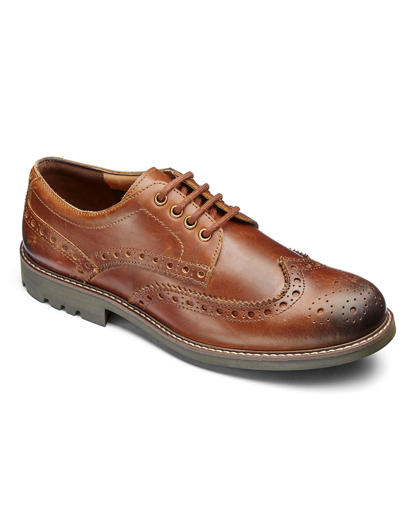 mens extra wide brogues