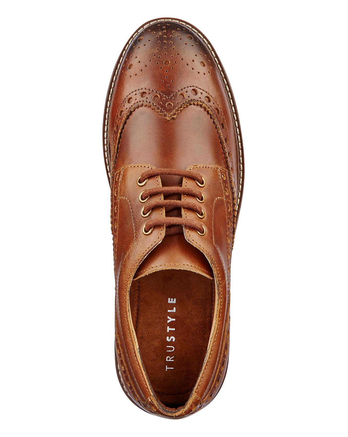 mens extra wide brogues