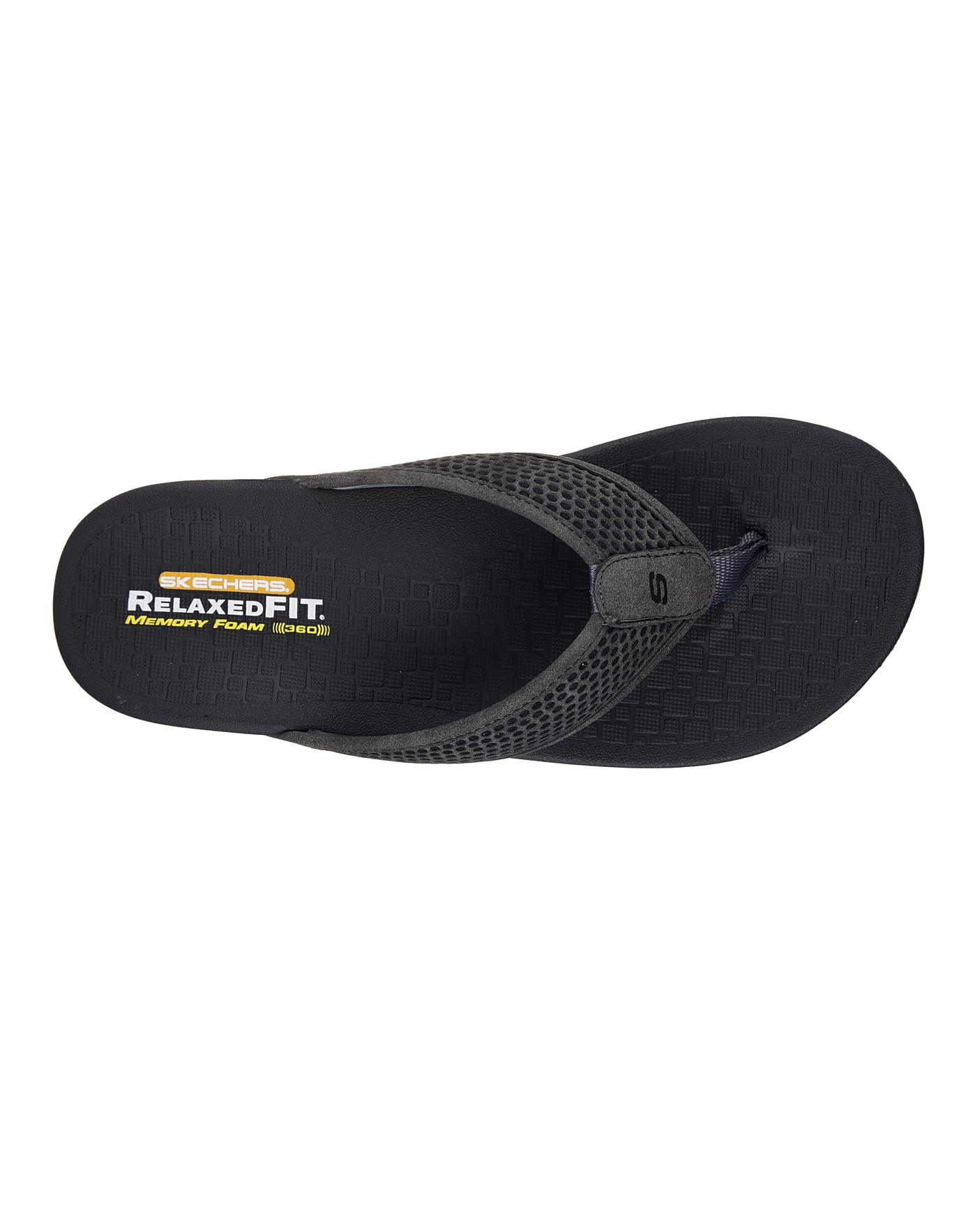 skechers memory foam 360 flip flops