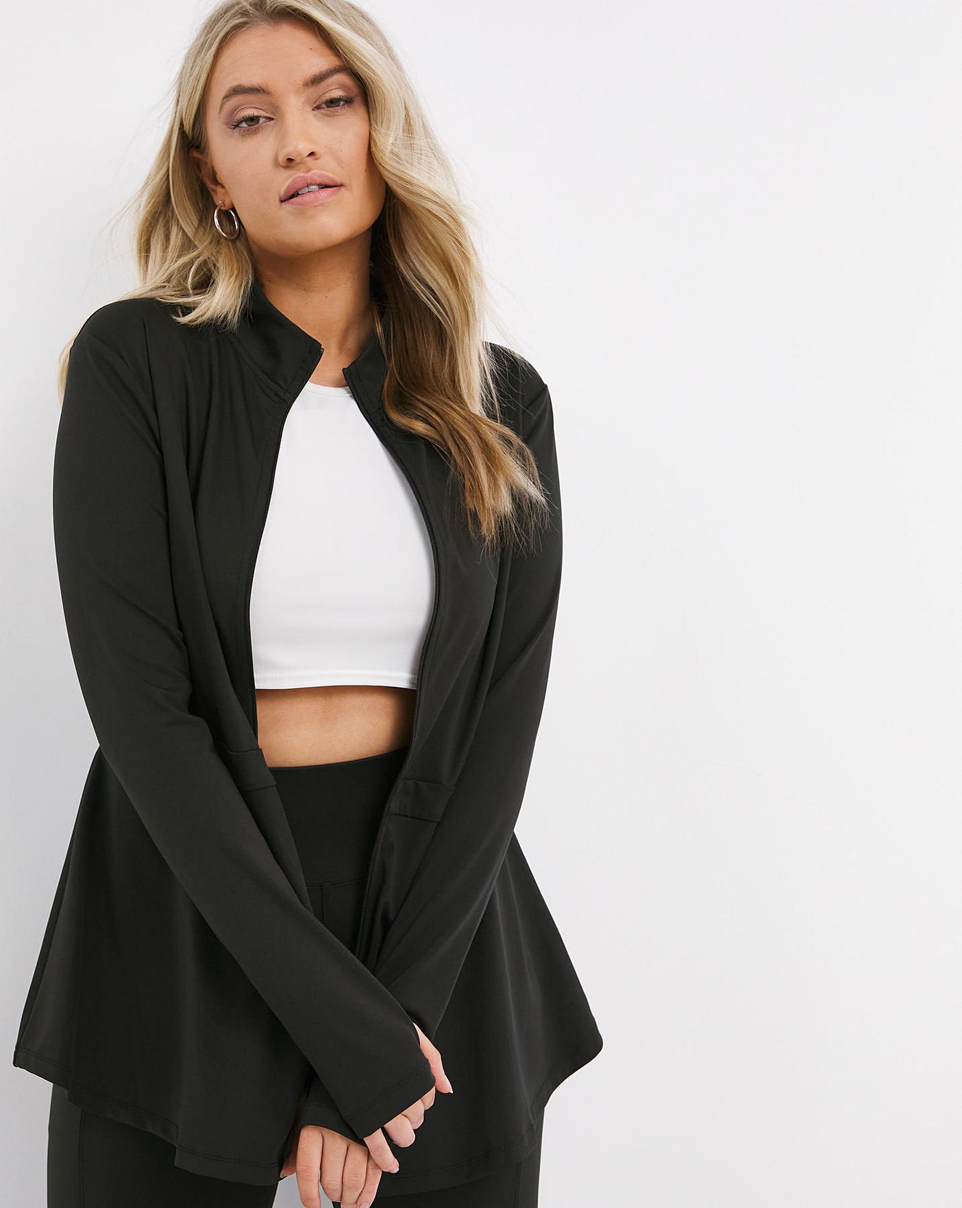 peplum workout jacket