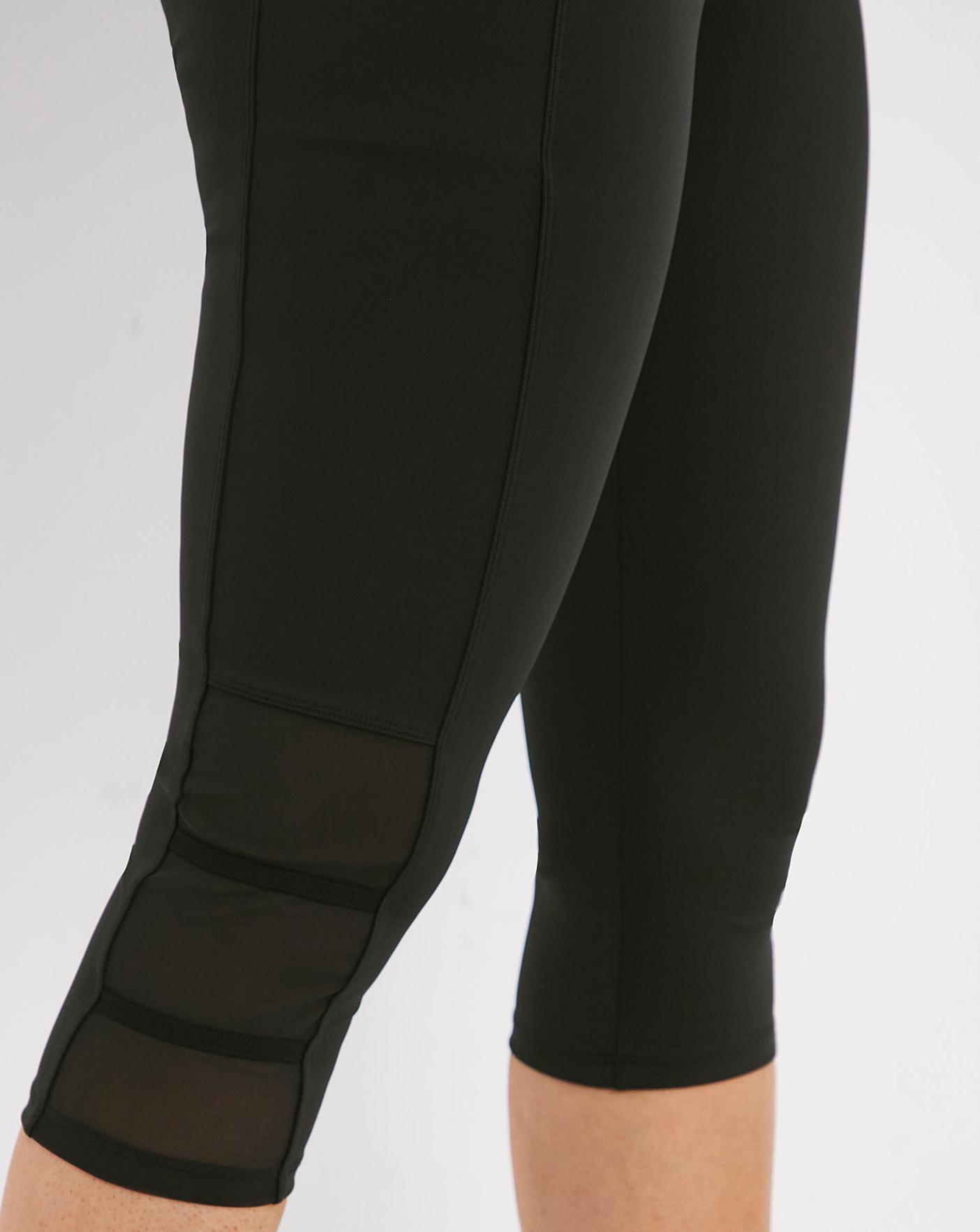 Mesh capri outlet leggings