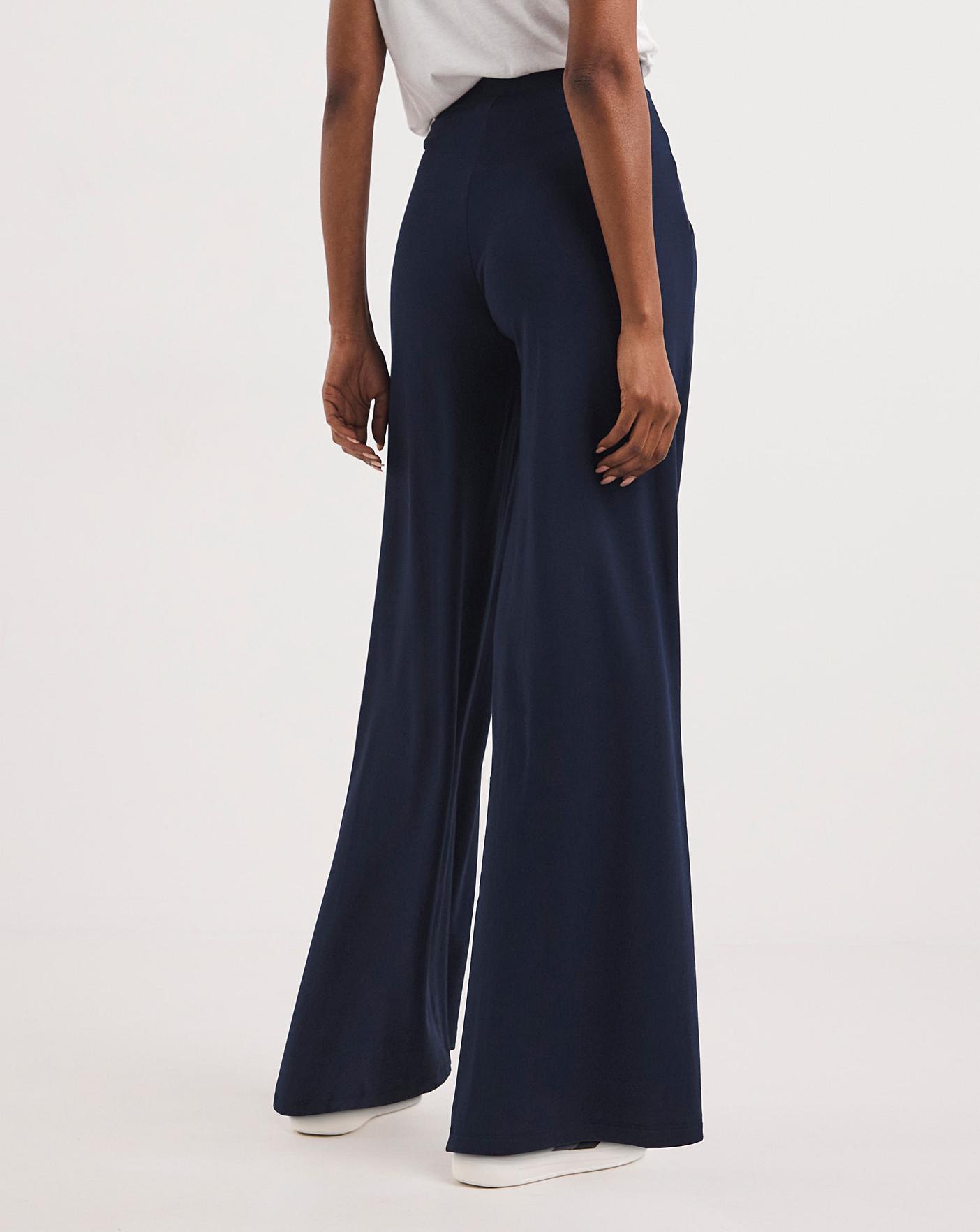 Fashion Personalized Stretch Wide Leg Trousers Jeans