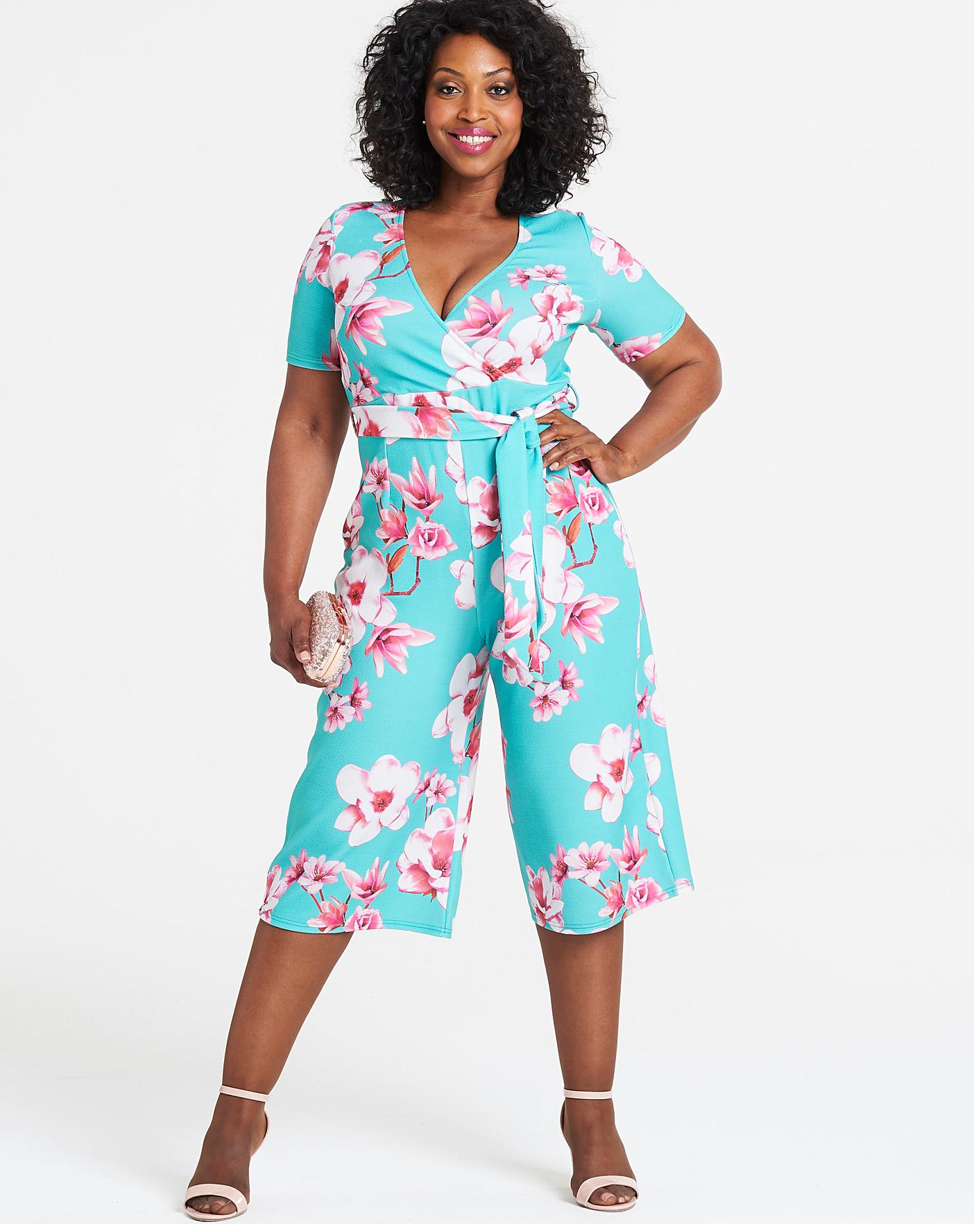 quiz floral jumpsuit