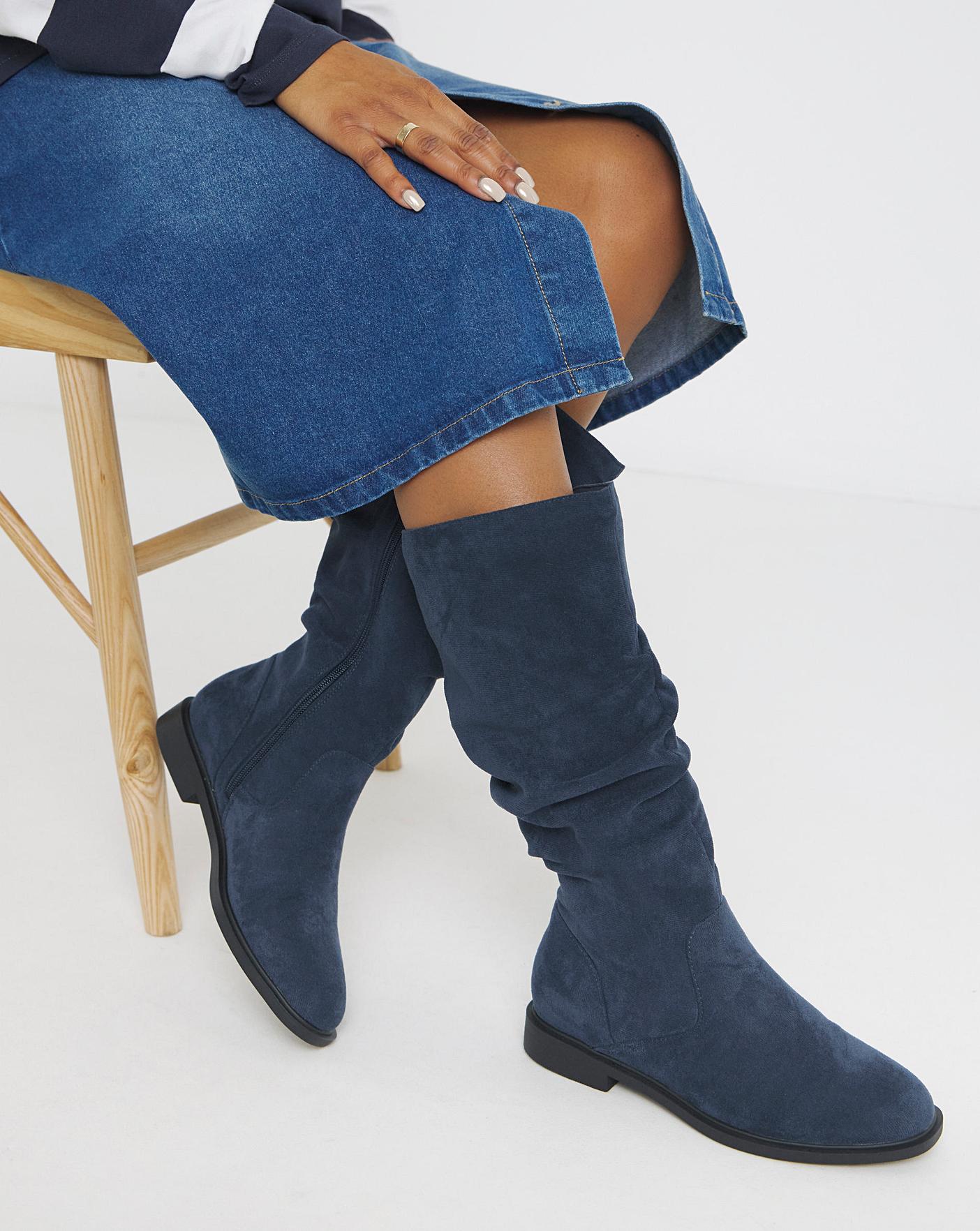 Knee High Ruched Boot EEE Std Oxendales - Main Image