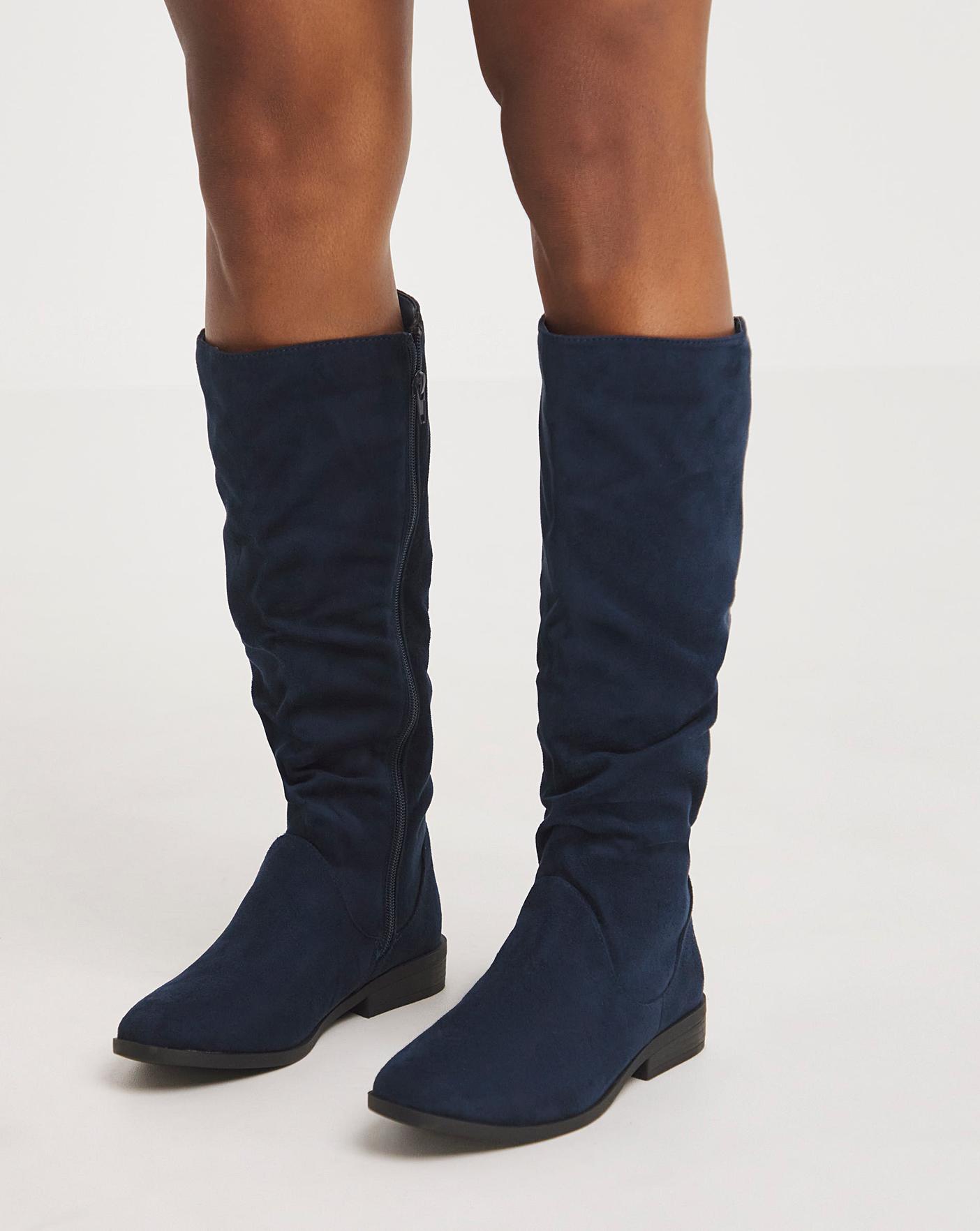 Ruched Boot EEE Fit Super Curvy Calf | Marisota