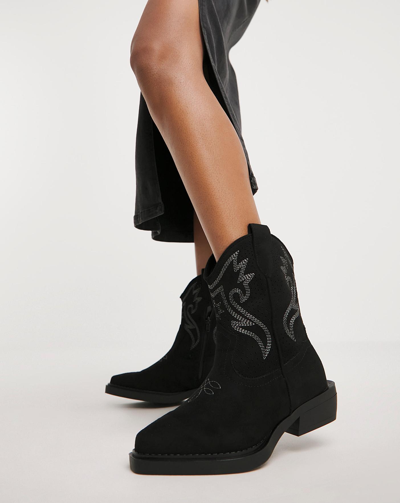 Laser cut clearance ankle boots