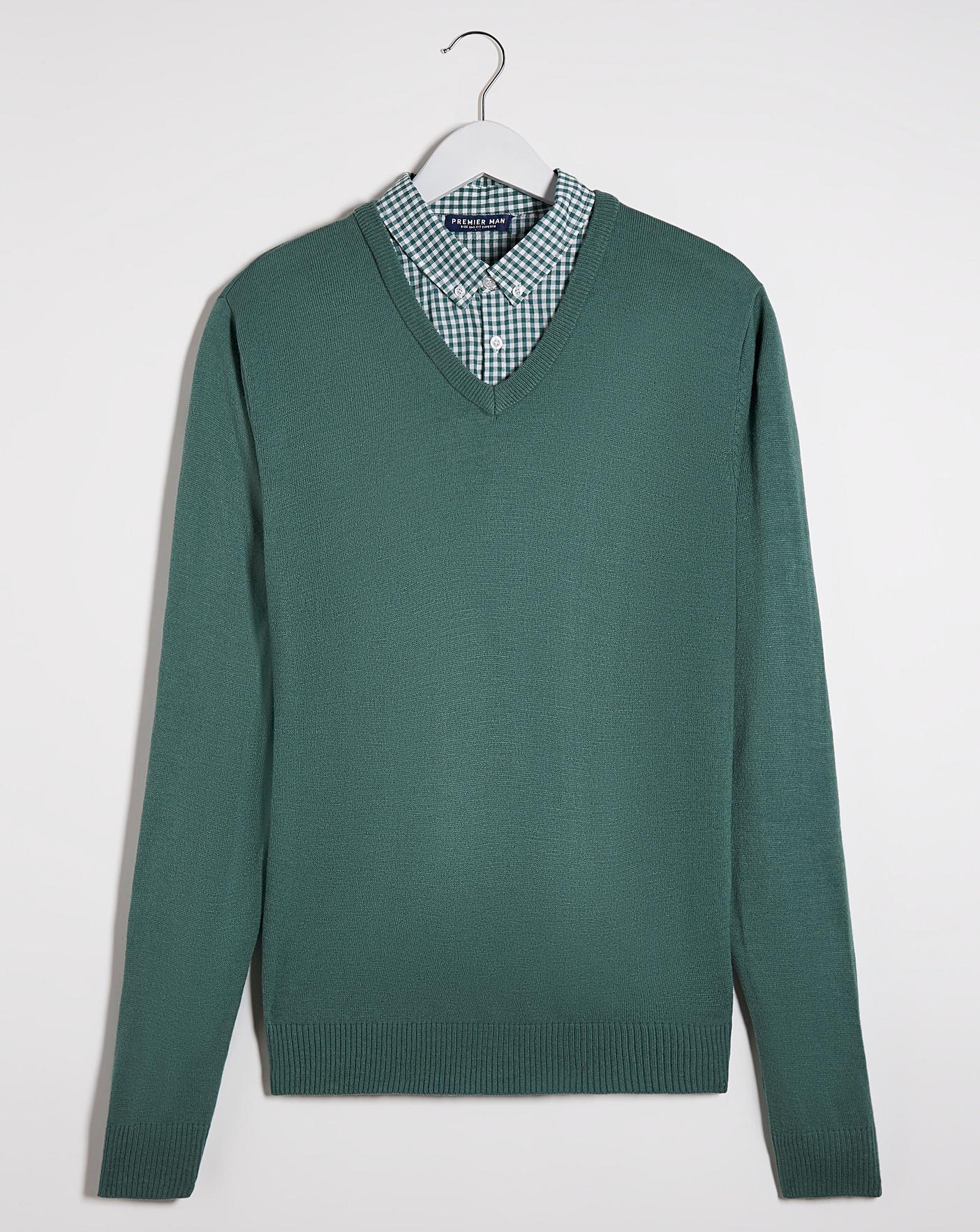 Sage Mock Collar Jumper Ambrose Wilson