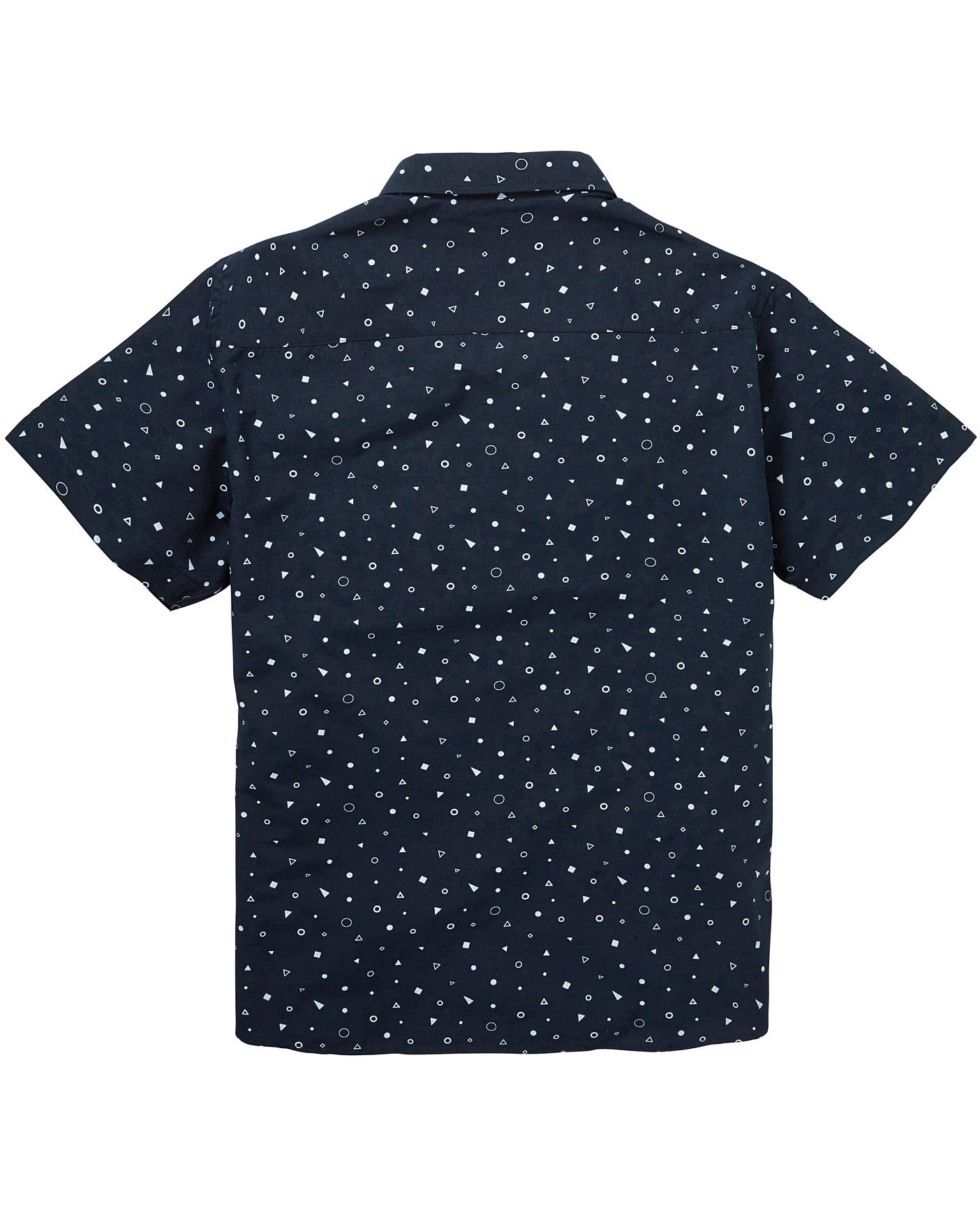 Jacamo Geo S/S Printed Shirt Regular | Jacamo