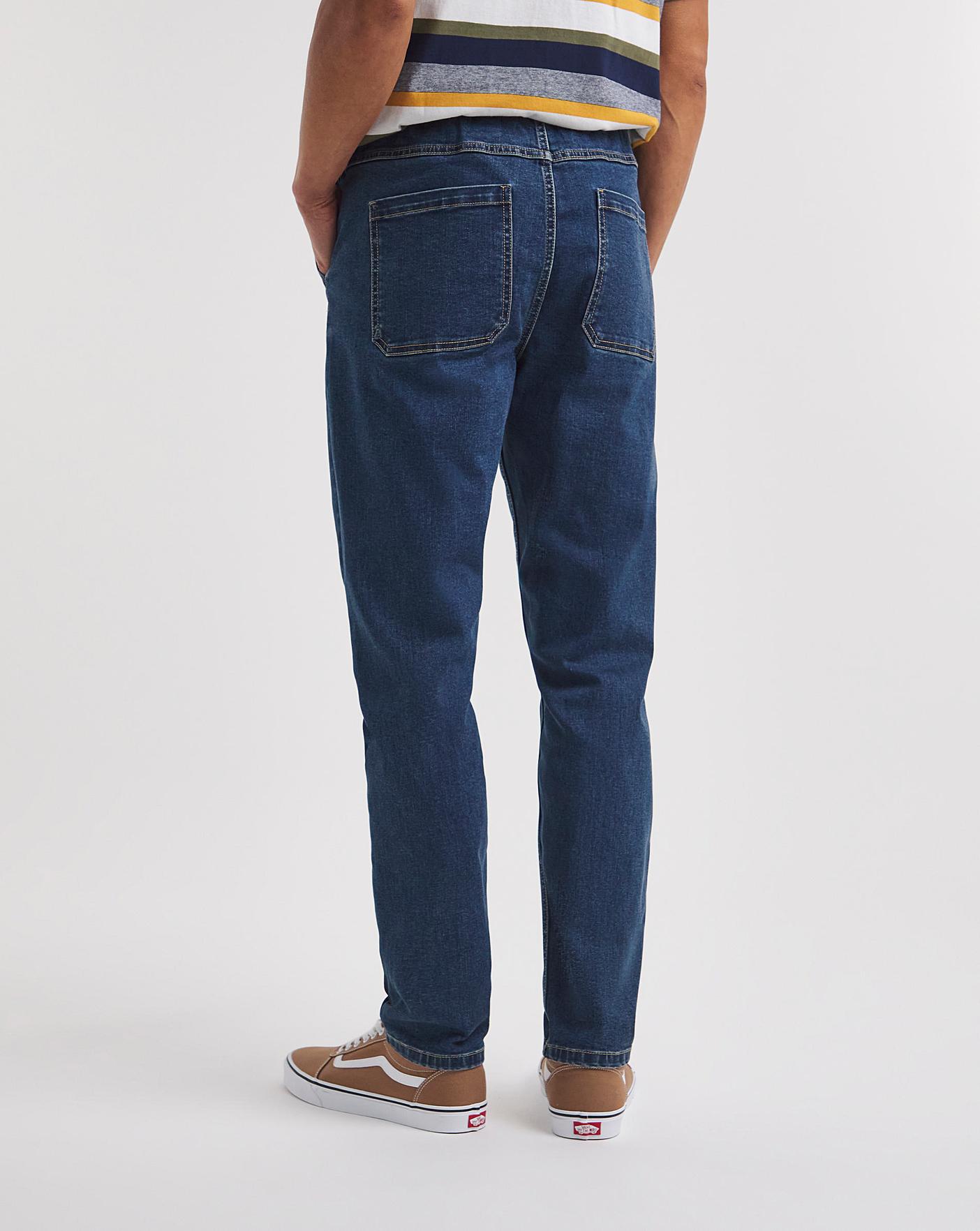 Elasticated waist jeans mens online
