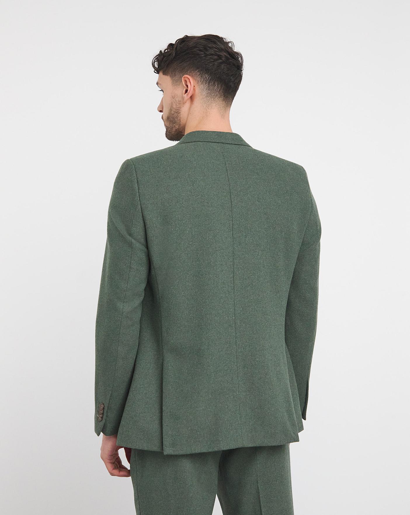 Green Donegal Tweed Suit Jacket