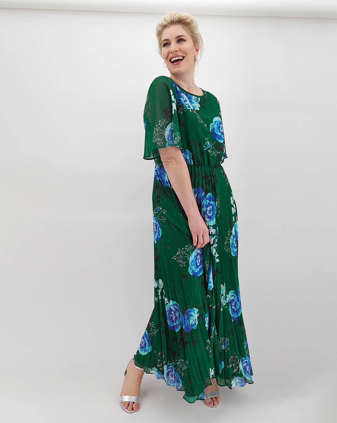 elasticated top maxi dress