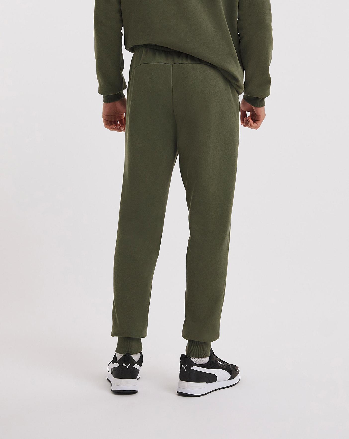 Puma core outlet fleece joggers green