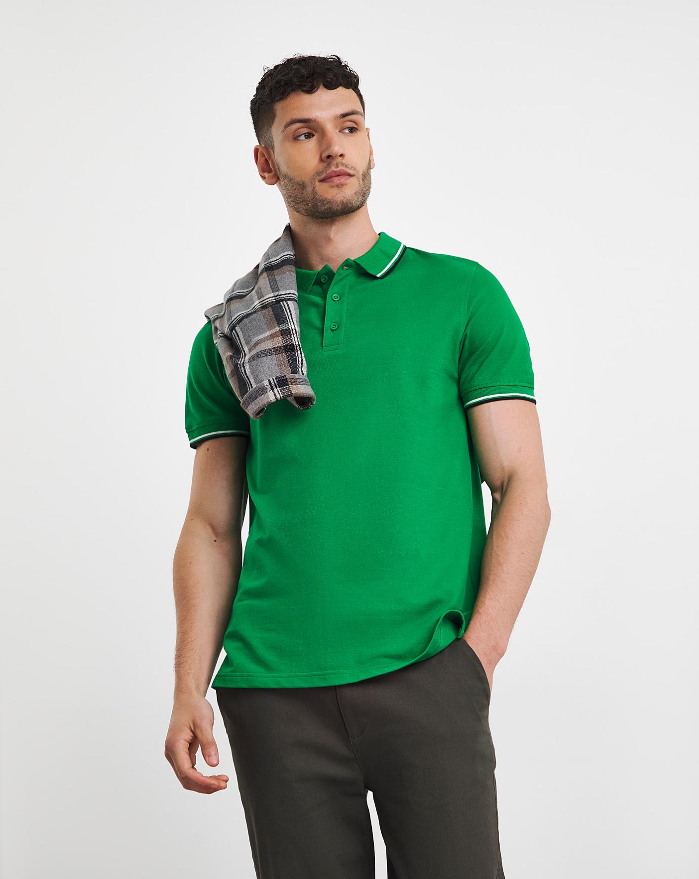 Tipped Pique Polo Long Premier Man
