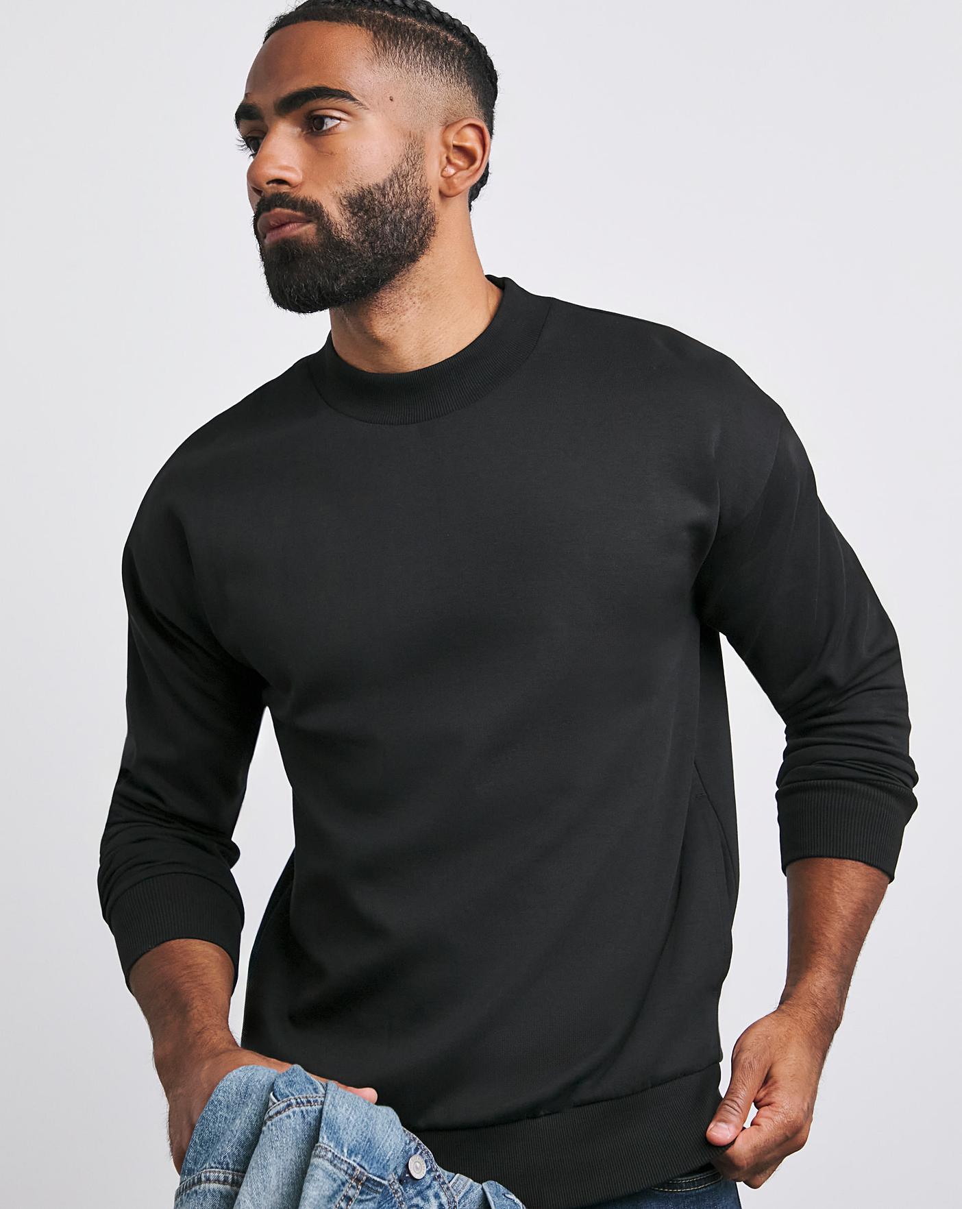 Interlock Relaxed High Neck Sweatshirt Oxendales