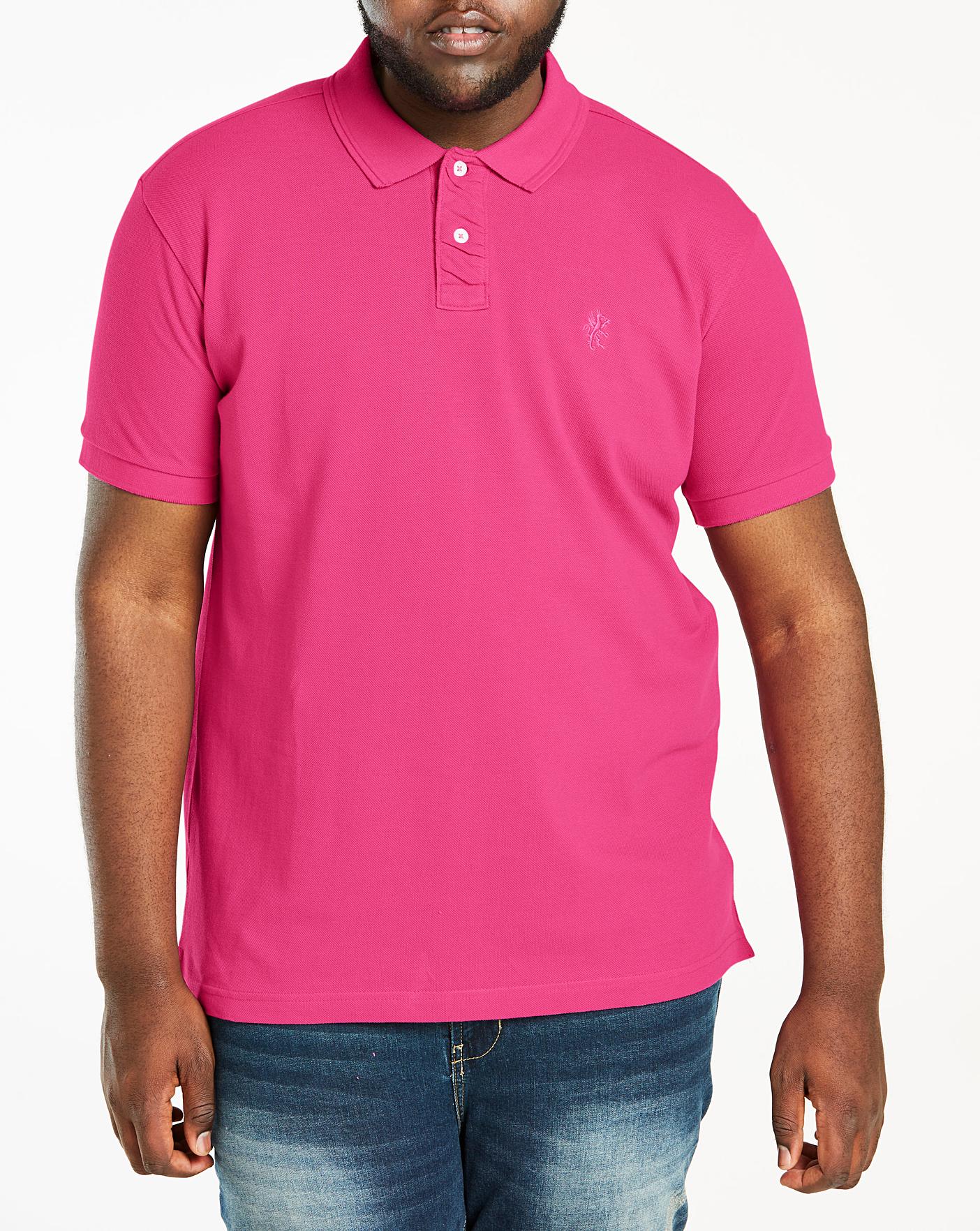 hot pink short sleeve shirt