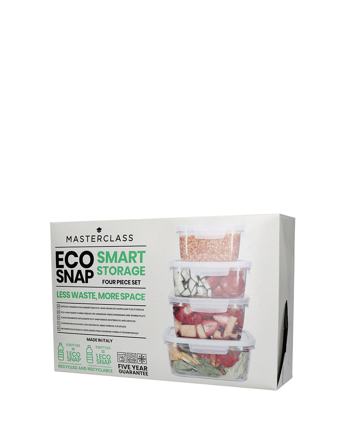 Set of 4 Eco Smart Snap food storage containers, MasterClass