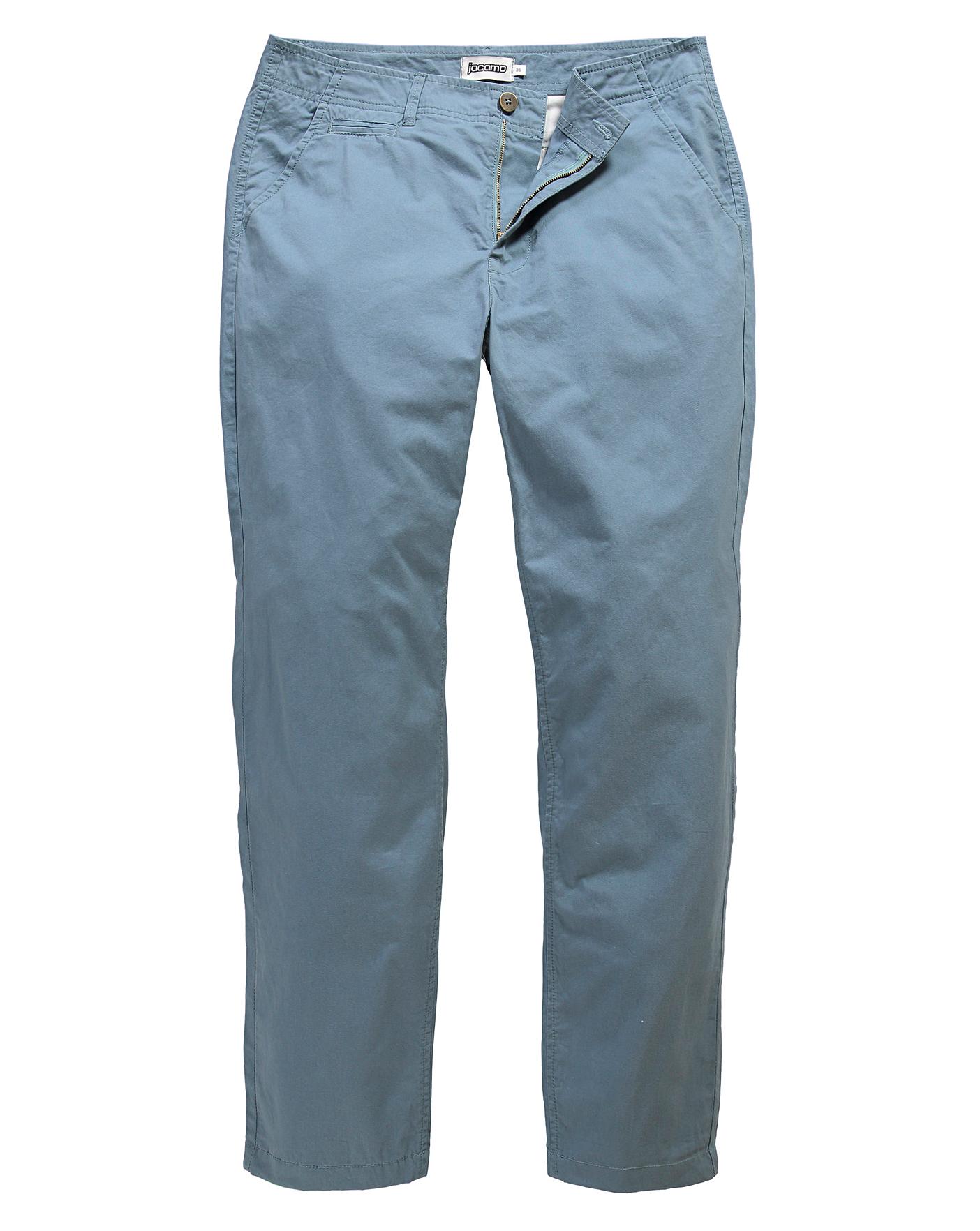 Jacamo Dusky Blue Basic Chino 31In | Crazy Clearance