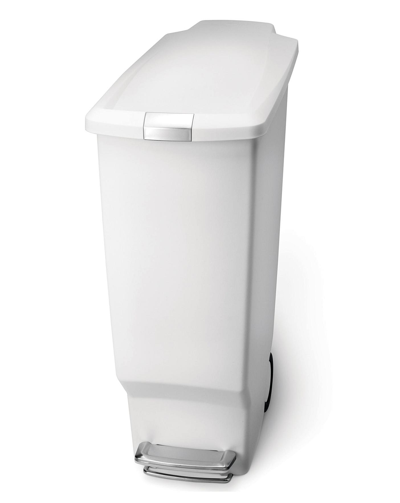 simplehuman 40L Slimline Pedal Bin White House of Bath
