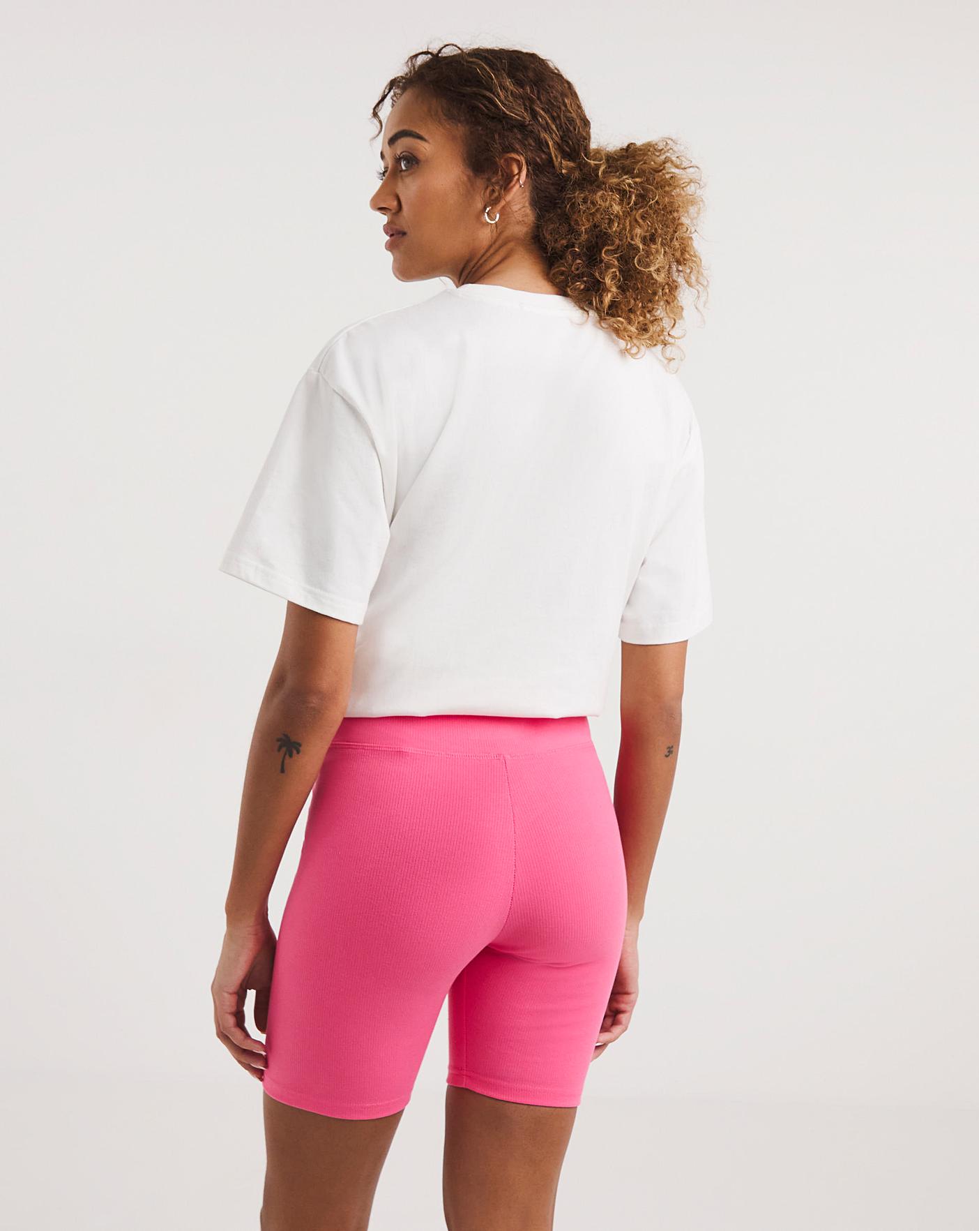 Pink biker sale shorts sale