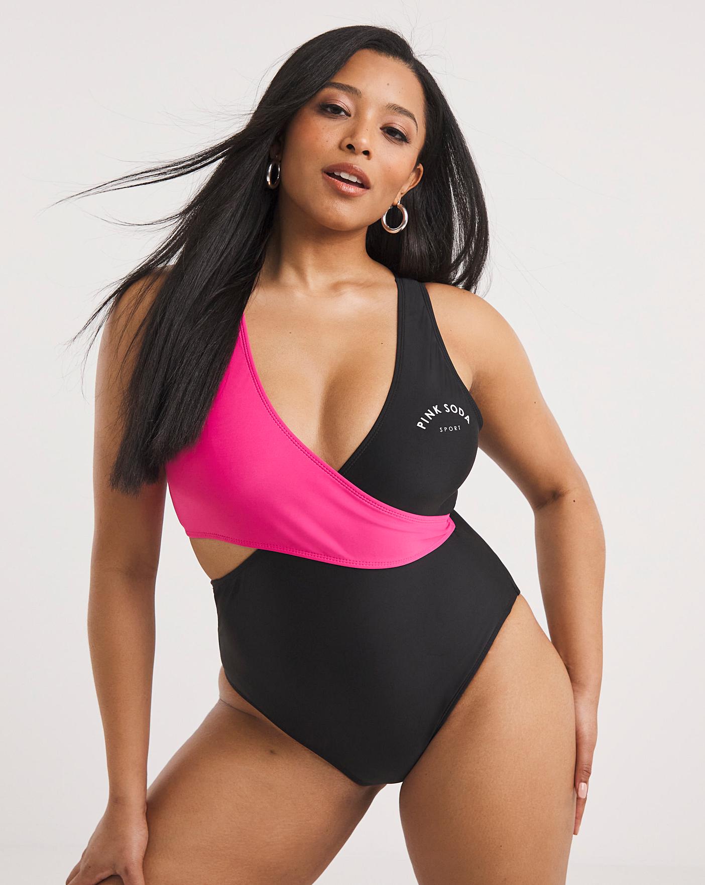 Pink Soda Marbella Swimsuit Simply Be