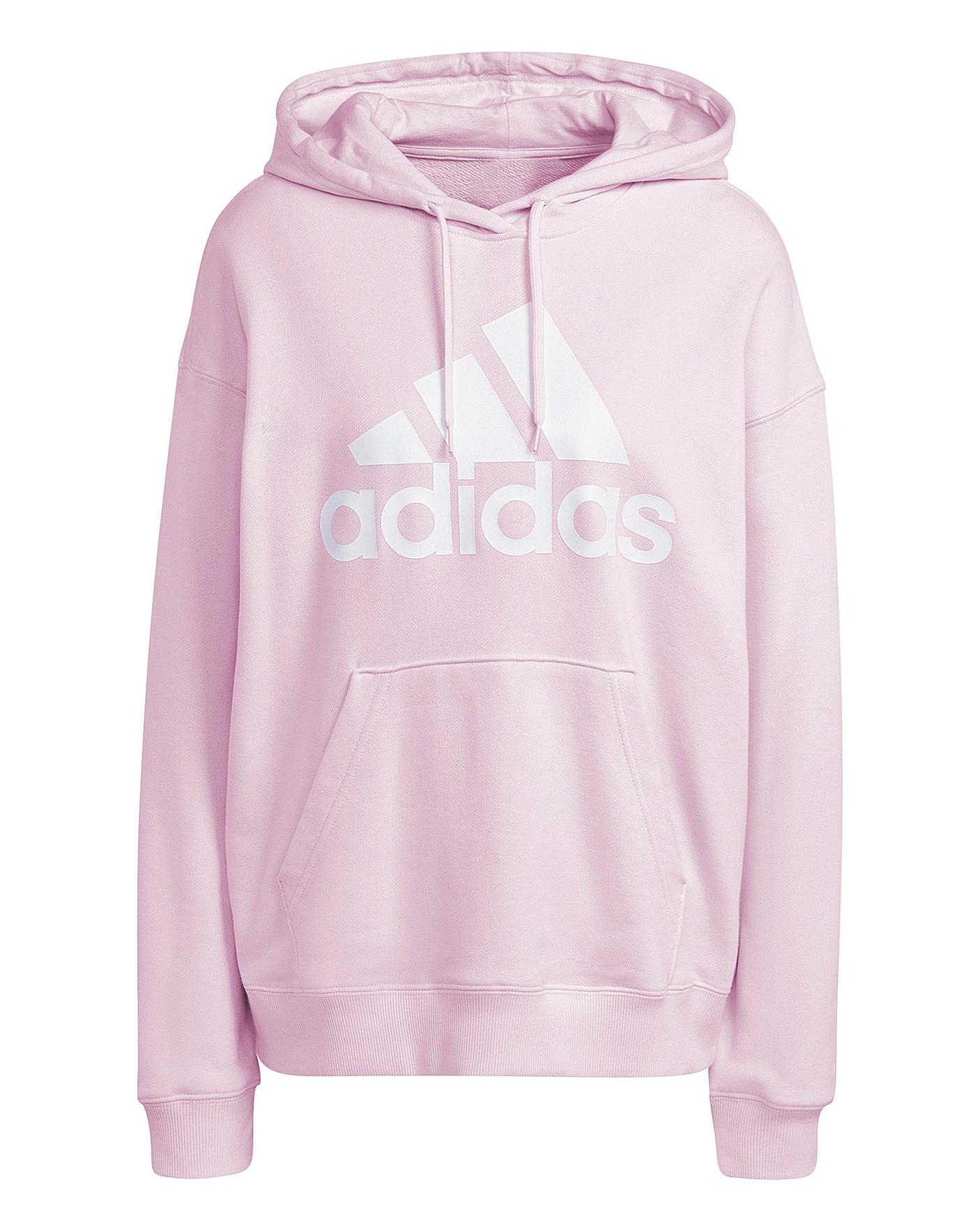 Pink and white adidas sales hoodie